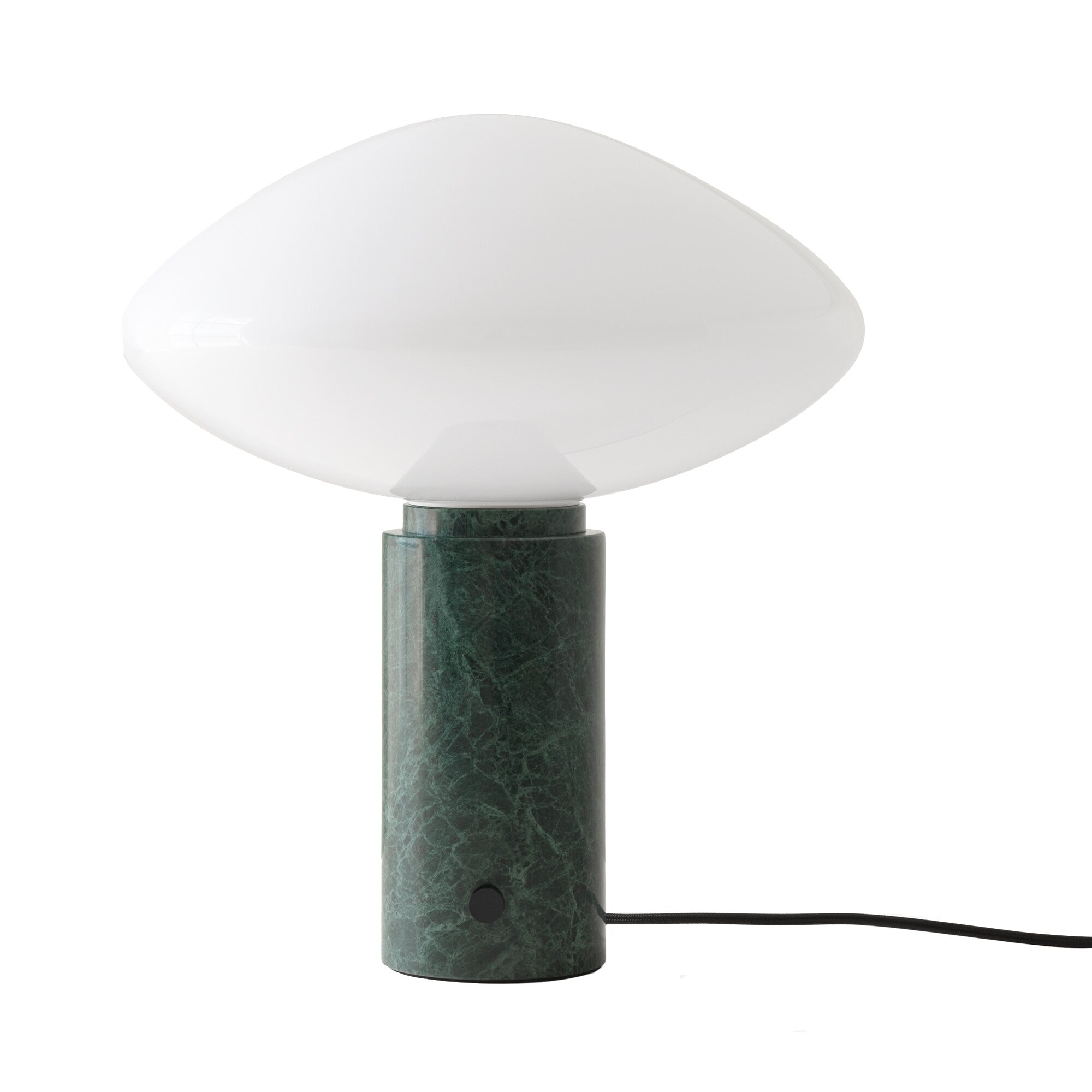Mist Table Lamp with Glass Shade and Green Marble Base - Letslighting