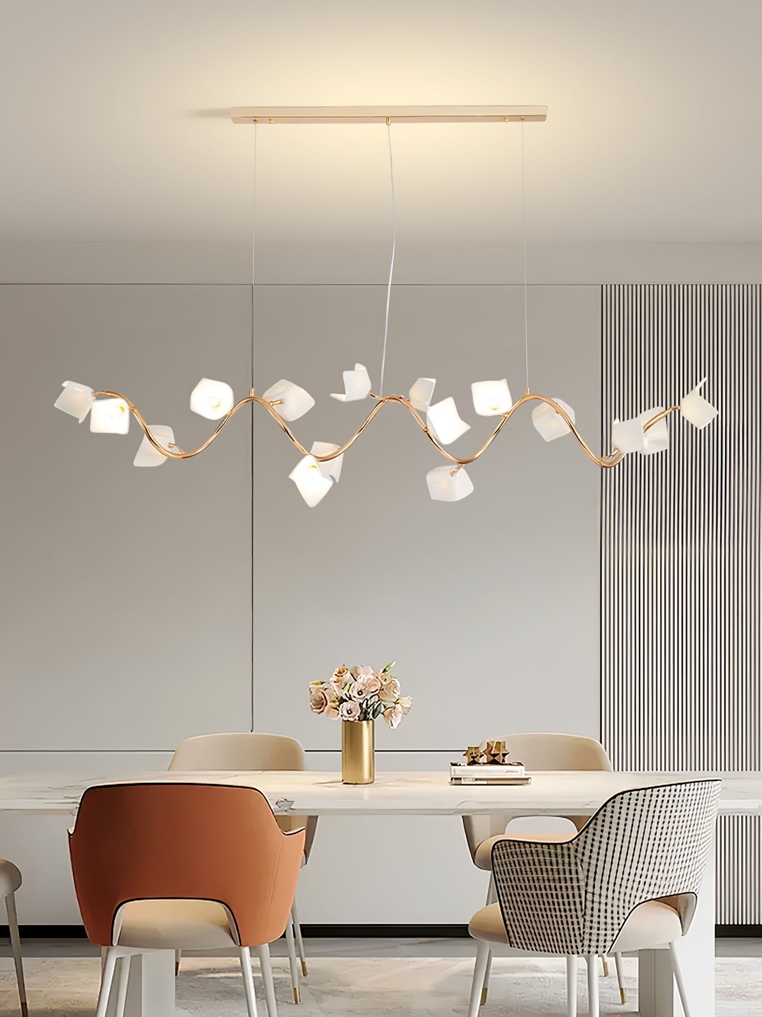 Arthearae Postmodern Luxury Flora Ceramics Chandelier - Letslighting