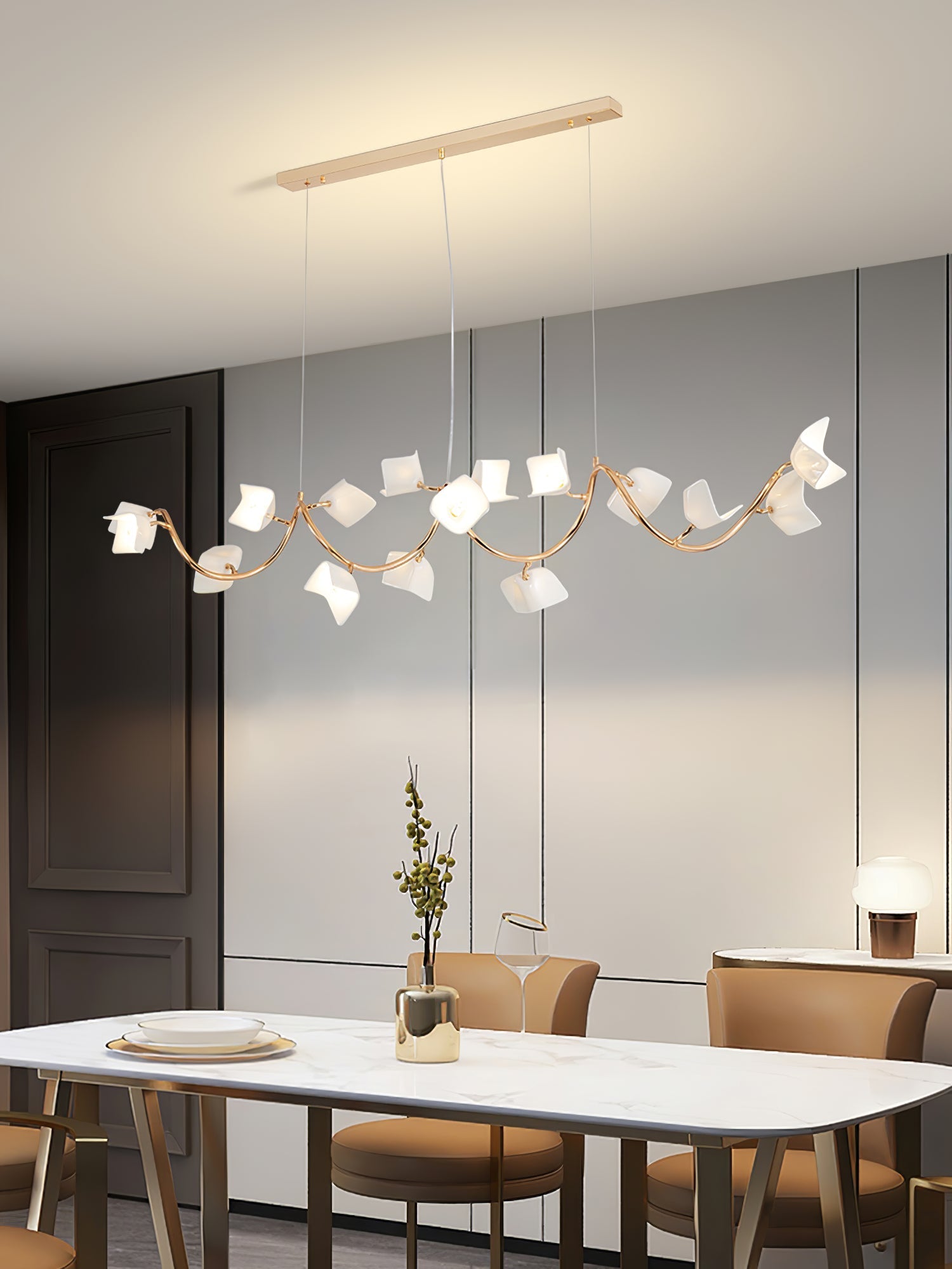 Arthearae Postmodern Luxury Flora Ceramics Chandelier - Letslighting