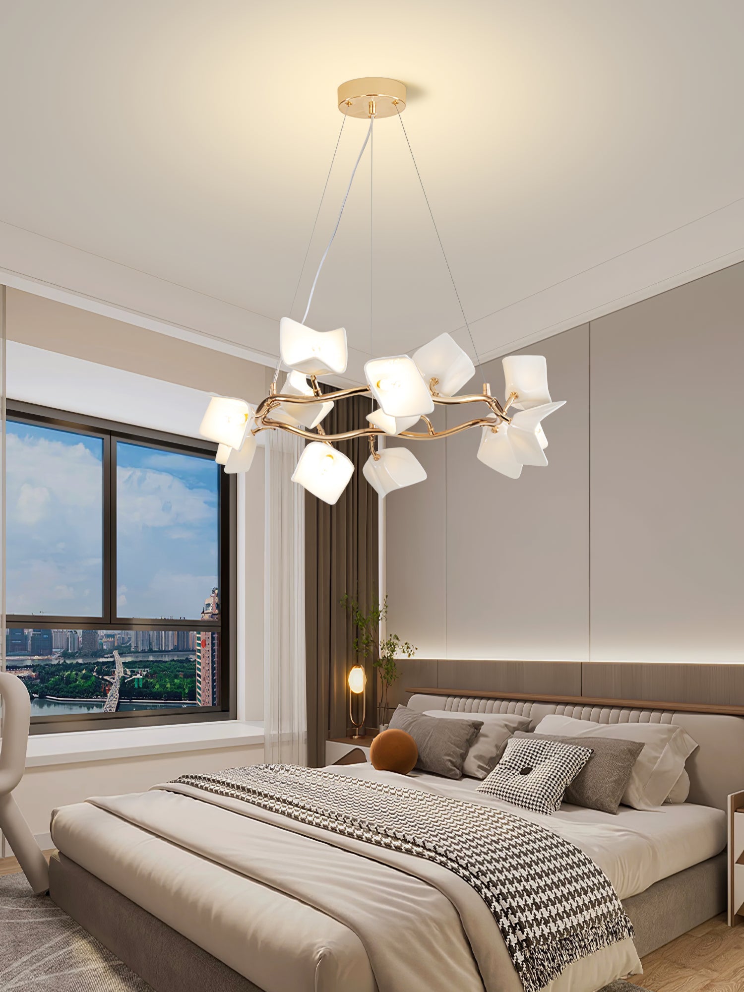Arthearae Postmodern Luxury Flora Ceramics Chandelier - Letslighting