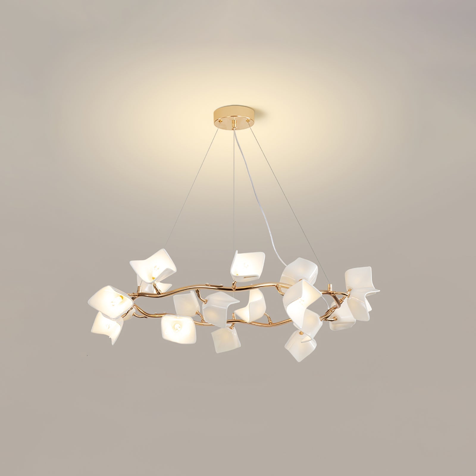 Arthearae Postmodern Luxury Flora Ceramics Chandelier - Letslighting