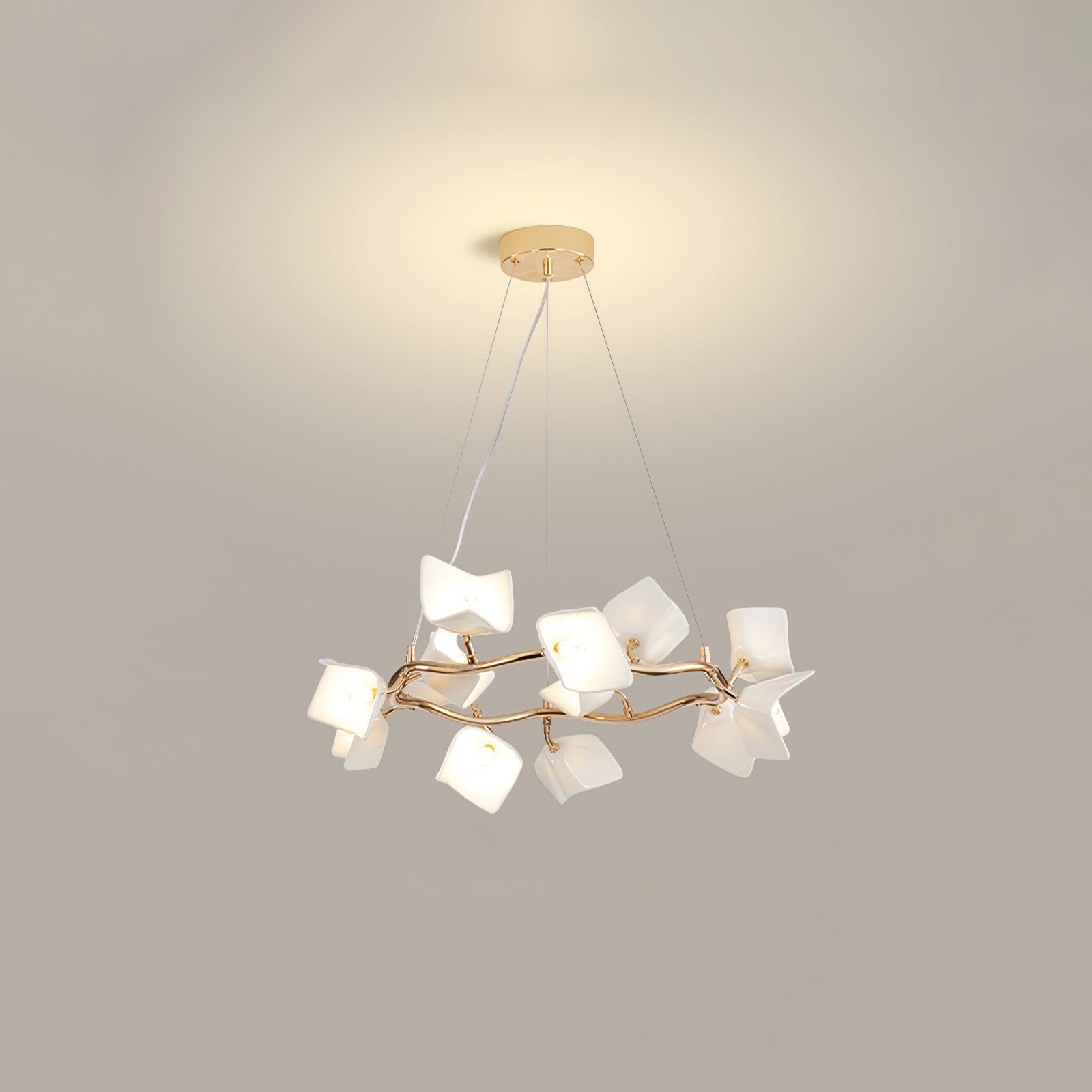Arthearae Postmodern Luxury Flora Ceramics Chandelier - Letslighting