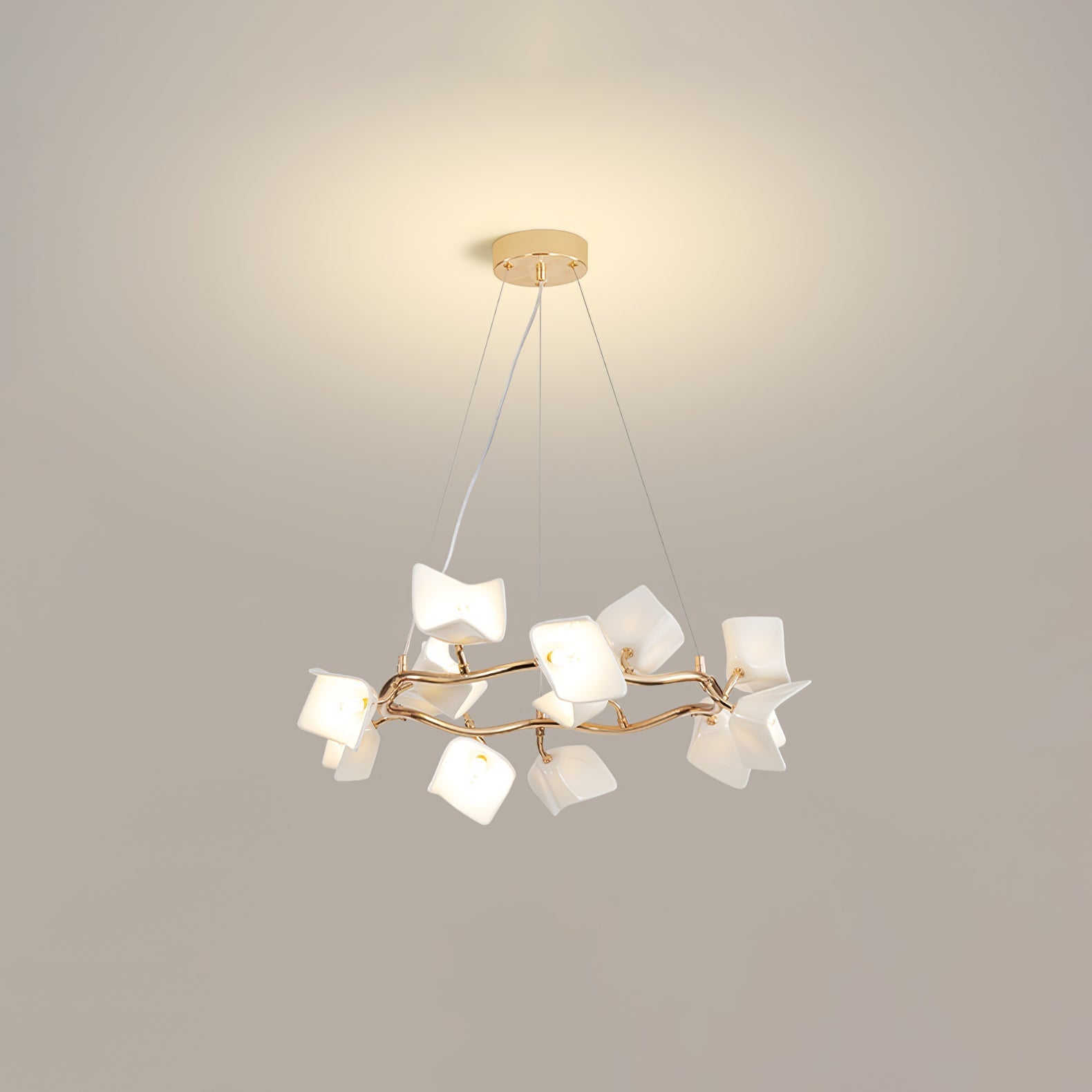 Arthearae Postmodern Luxury Flora Ceramics Chandelier - Letslighting