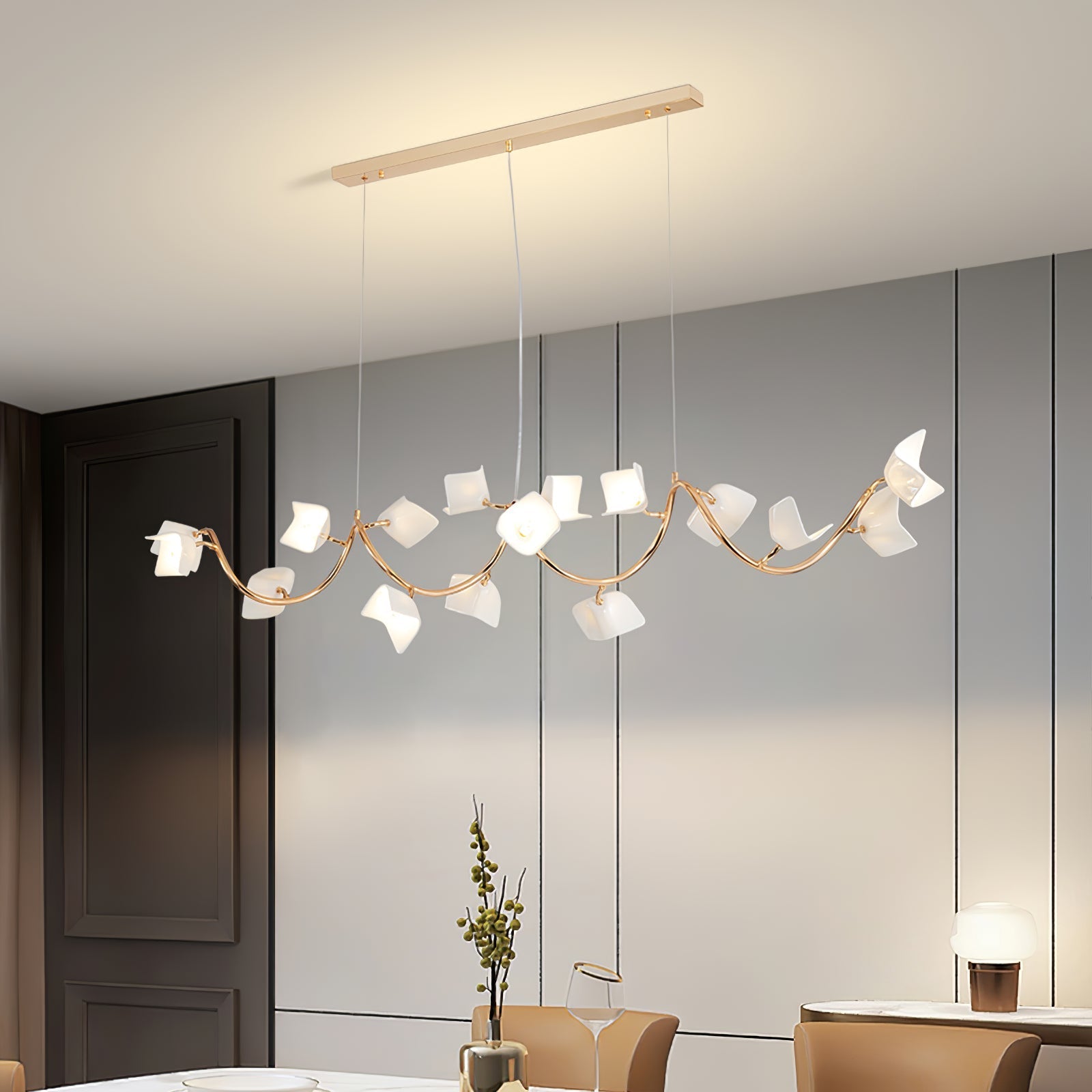 Arthearae Postmodern Luxury Flora Ceramics Chandelier - Letslighting