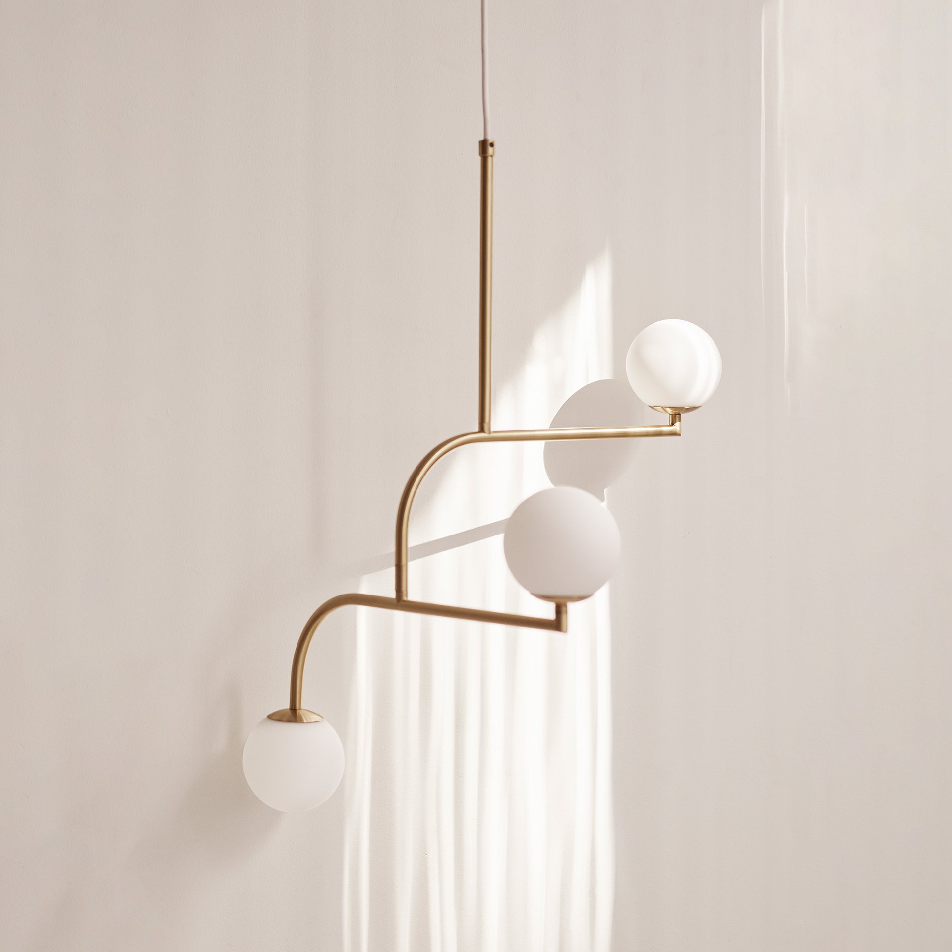 Zelireth Modern Minimalist Brass Glass Chandelier - Letslighting