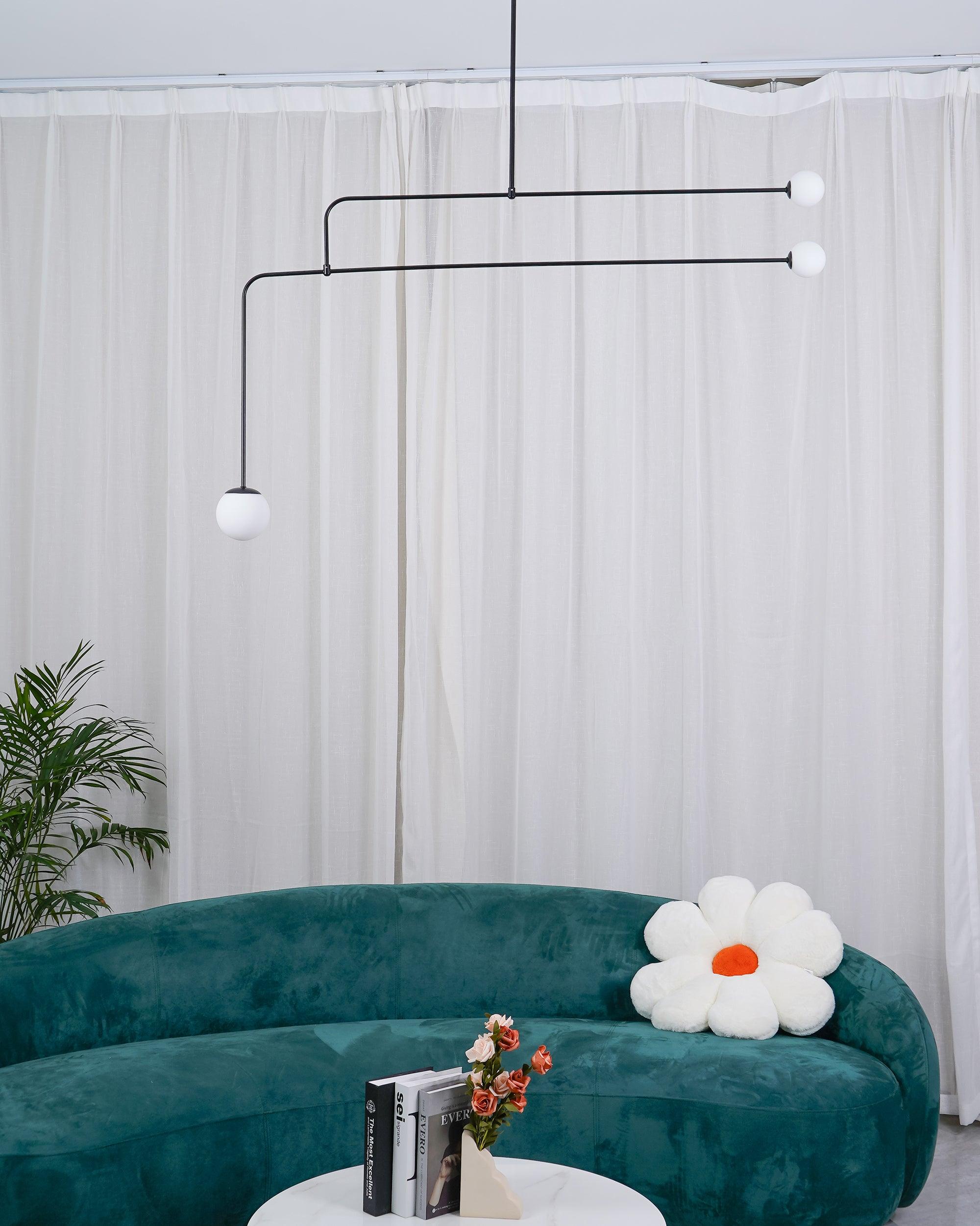 Lustra Chandelier Mobile Black Minimalist - Letslighting