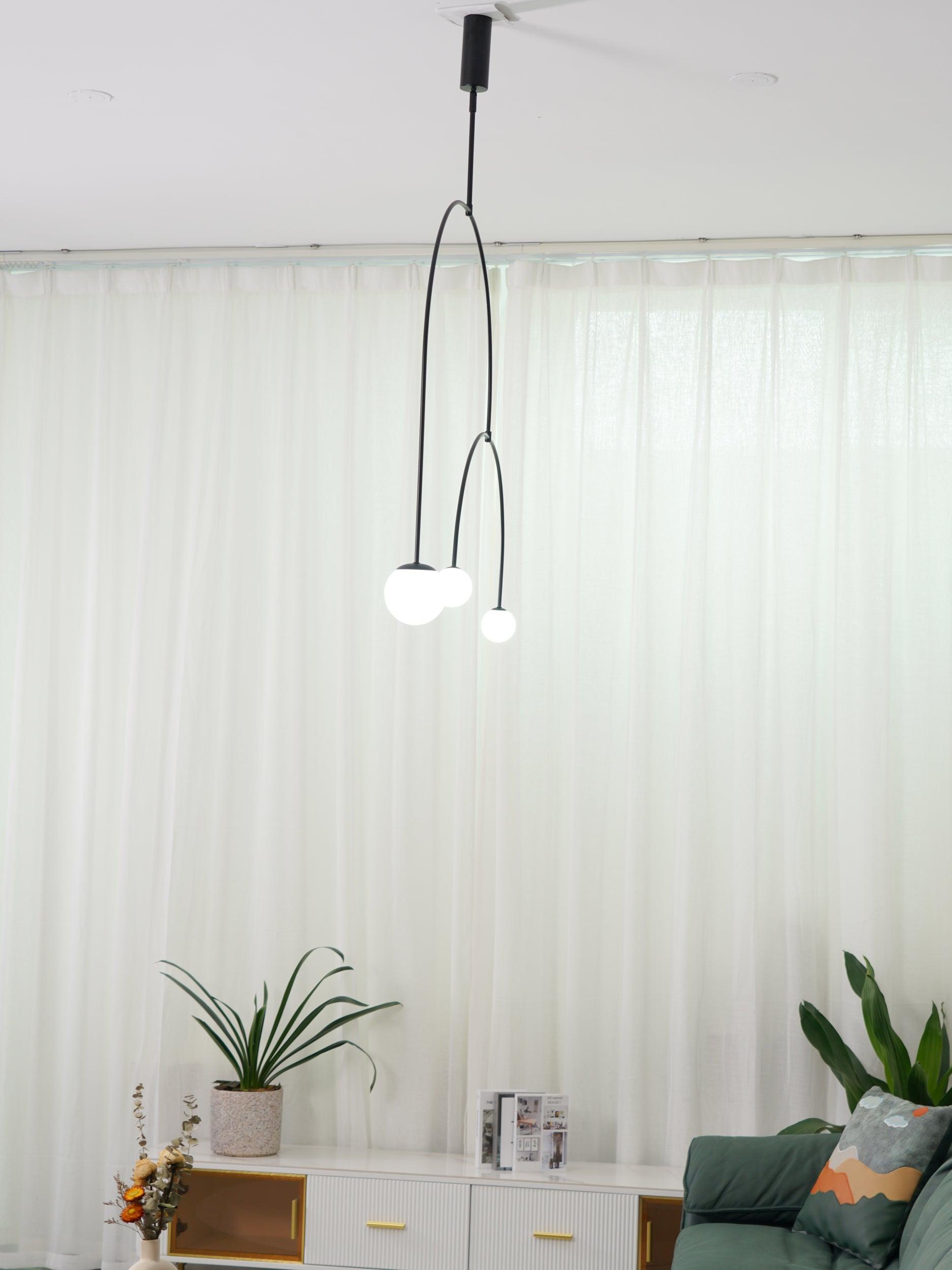 Lustra Chandelier Mobile Black Minimalist - Letslighting