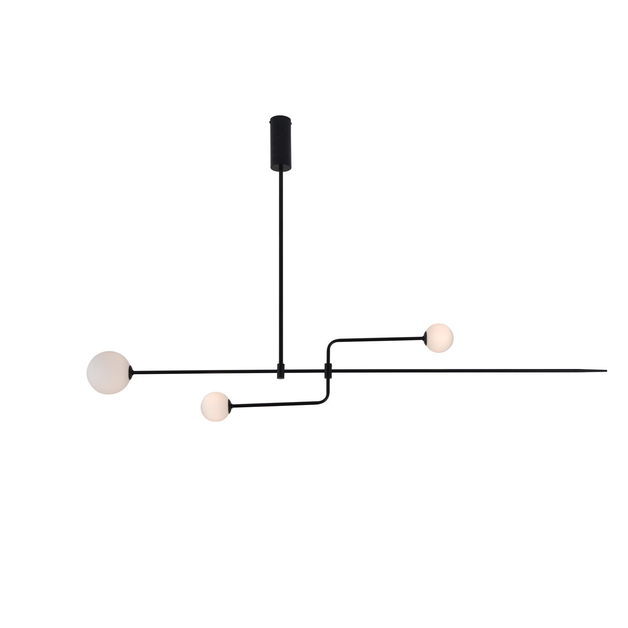 Lustra Chandelier Mobile Black Minimalist - Letslighting