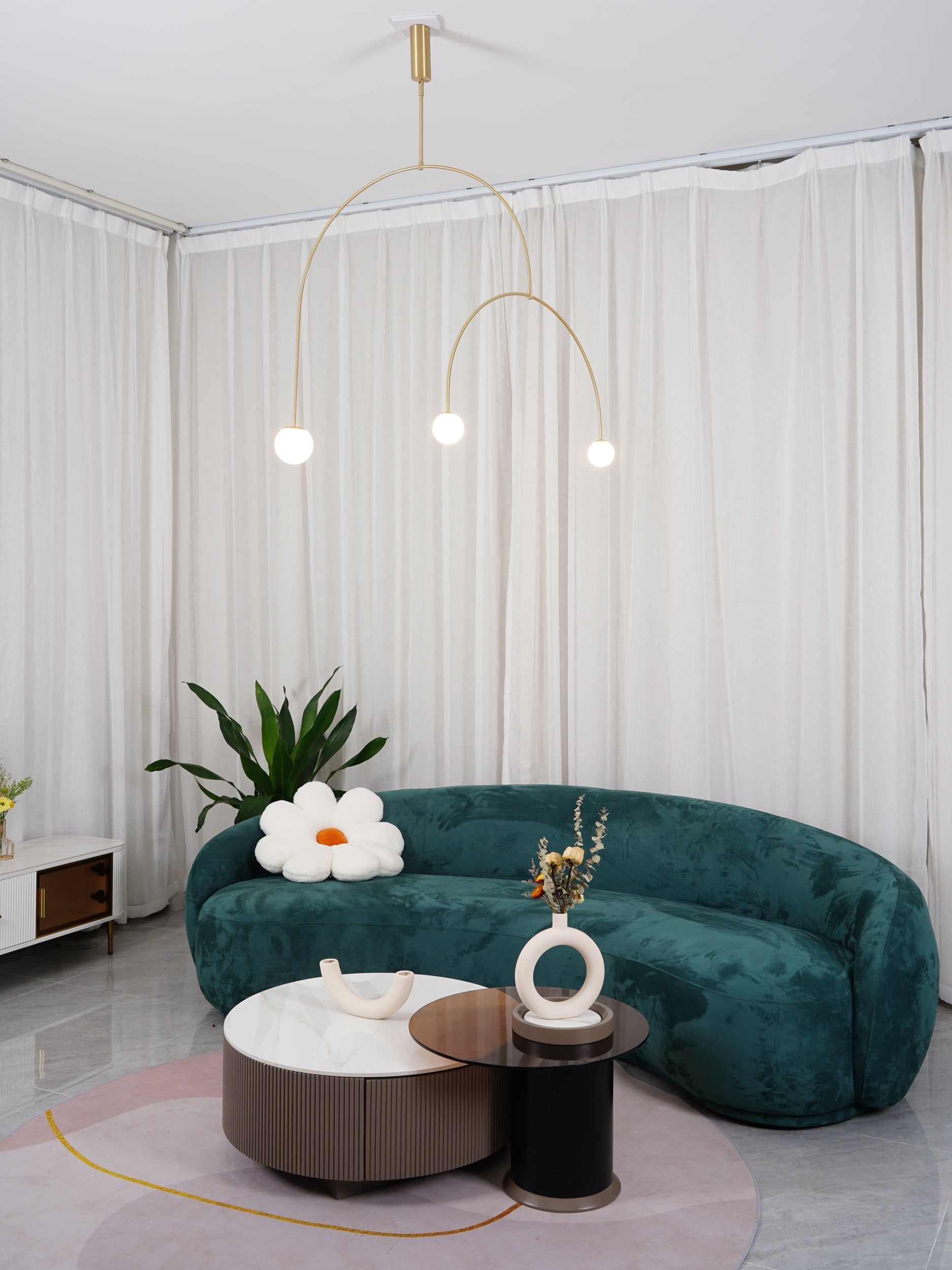 Lustra Chandelier Mobile Black Minimalist - Letslighting