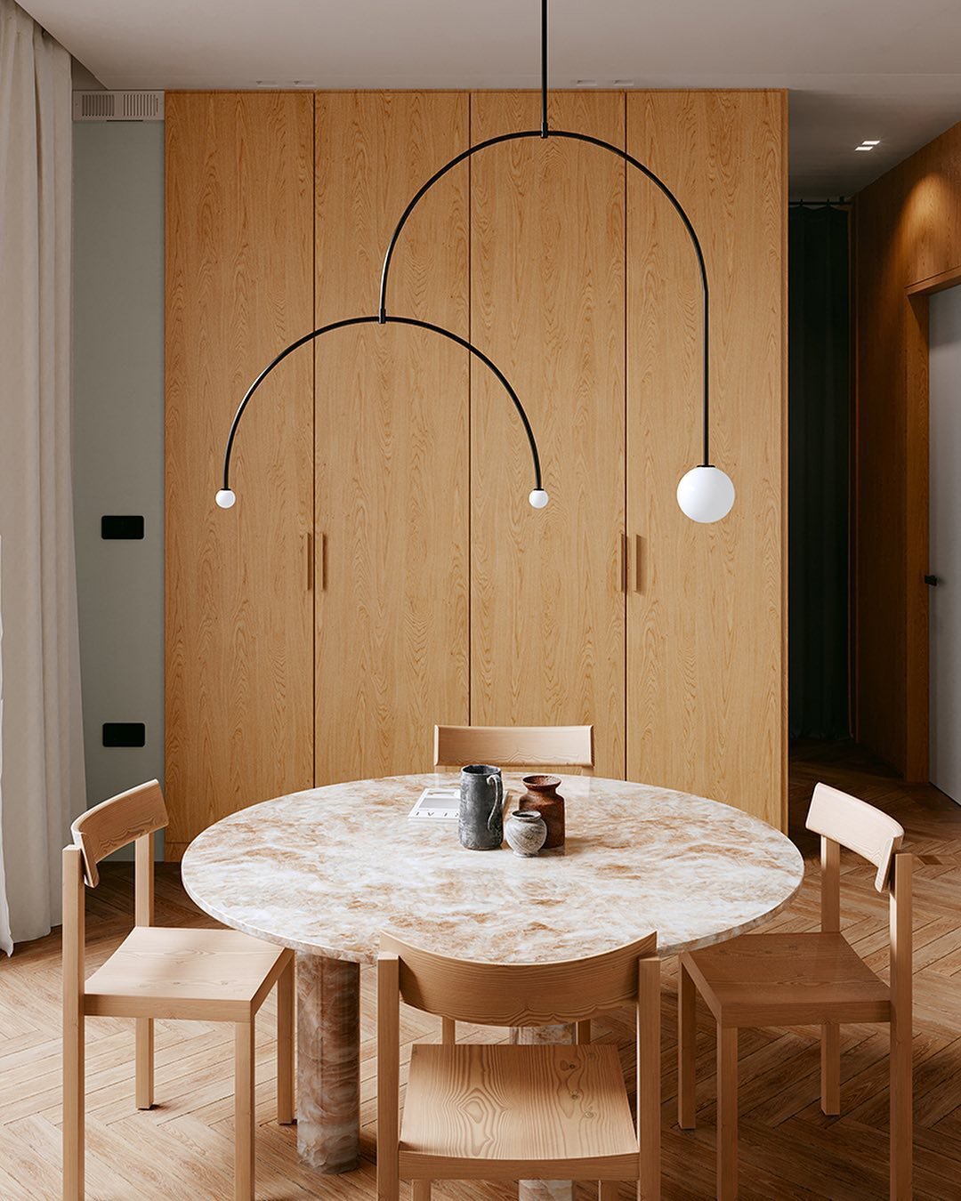 Lustra Chandelier Mobile Black Minimalist - Letslighting