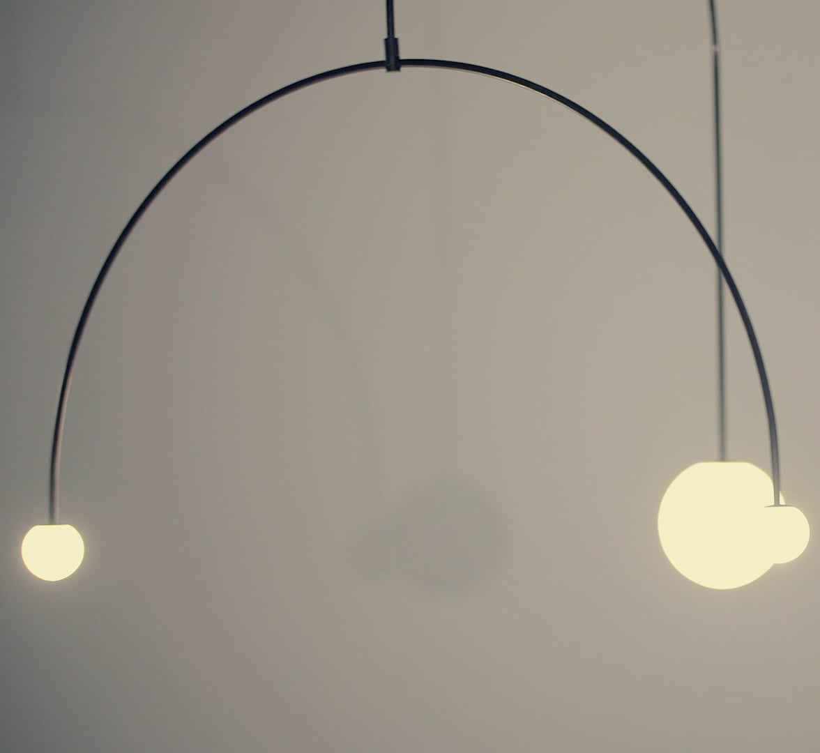 Lustra Chandelier Mobile Black Minimalist - Letslighting