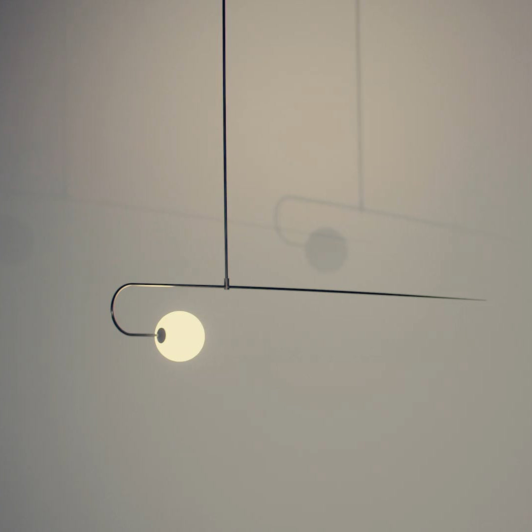 Lustra Chandelier Mobile Black Minimalist - Letslighting