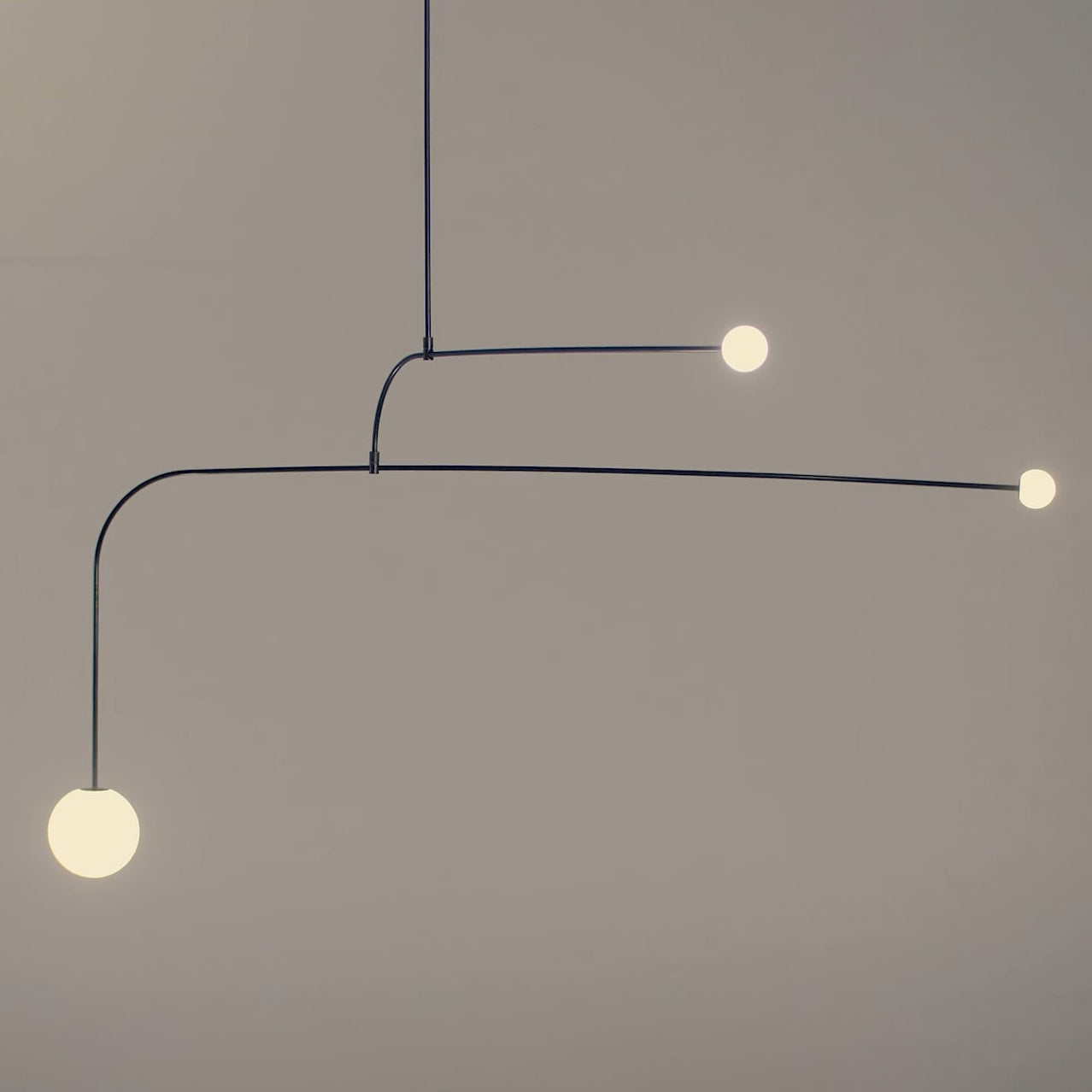 Lustra Chandelier Mobile Black Minimalist - Letslighting