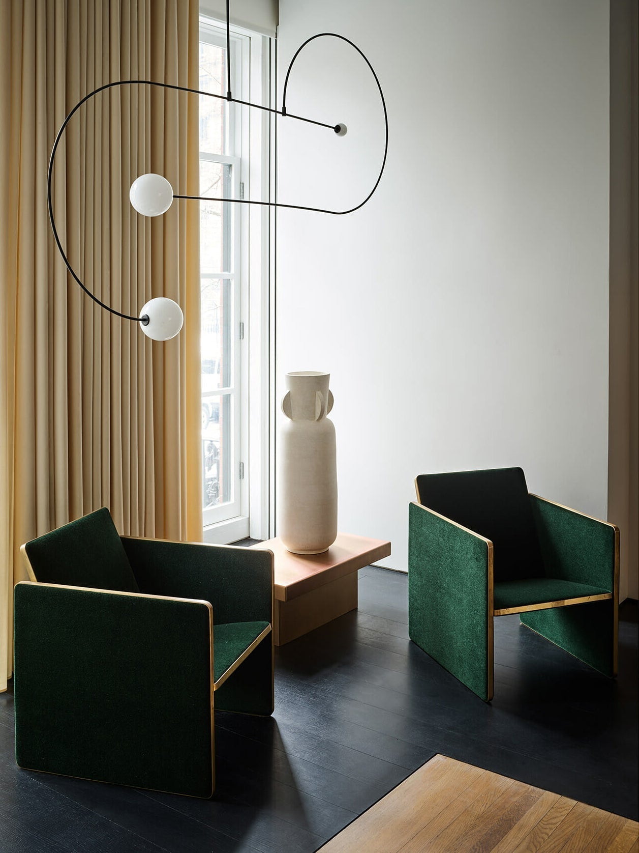 Lustra Chandelier Mobile Black Minimalist - Letslighting