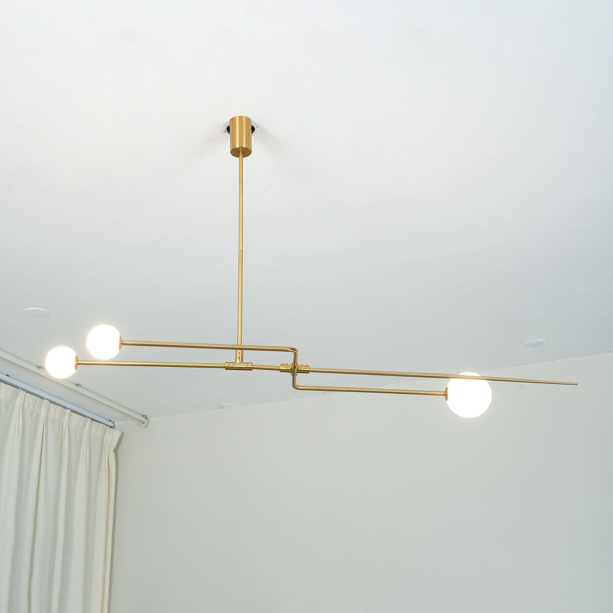 Lustra Chandelier Mobile Black Minimalist - Letslighting