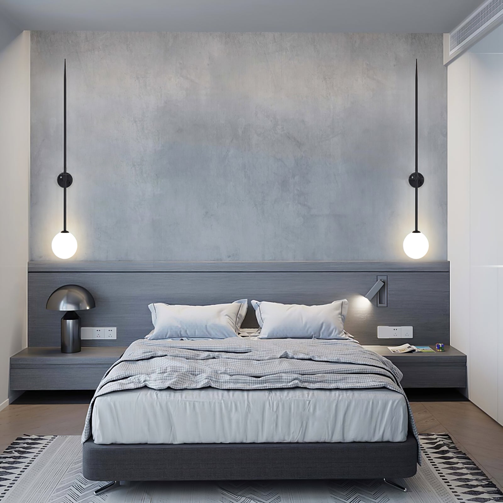 Gizmo Modern Minimalist Mobile Glass Wall Lamp - Letslighting