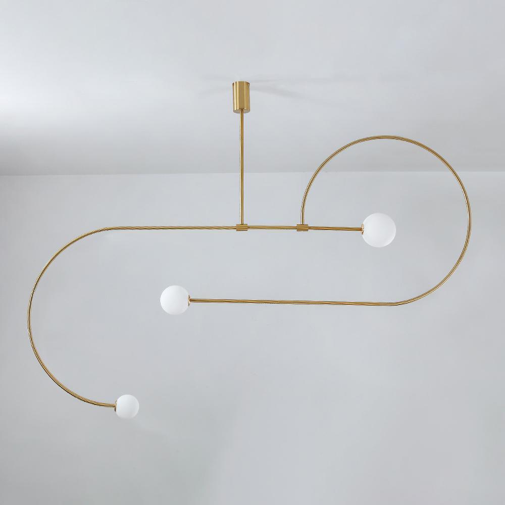 Lustra Chandelier Mobile Black Minimalist - Letslighting
