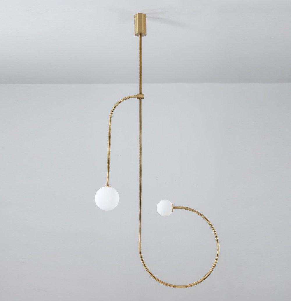 Lustra Chandelier Mobile Black Minimalist - Letslighting