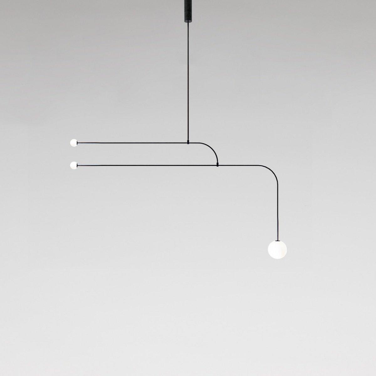 Lustra Chandelier Mobile Black Minimalist - Letslighting