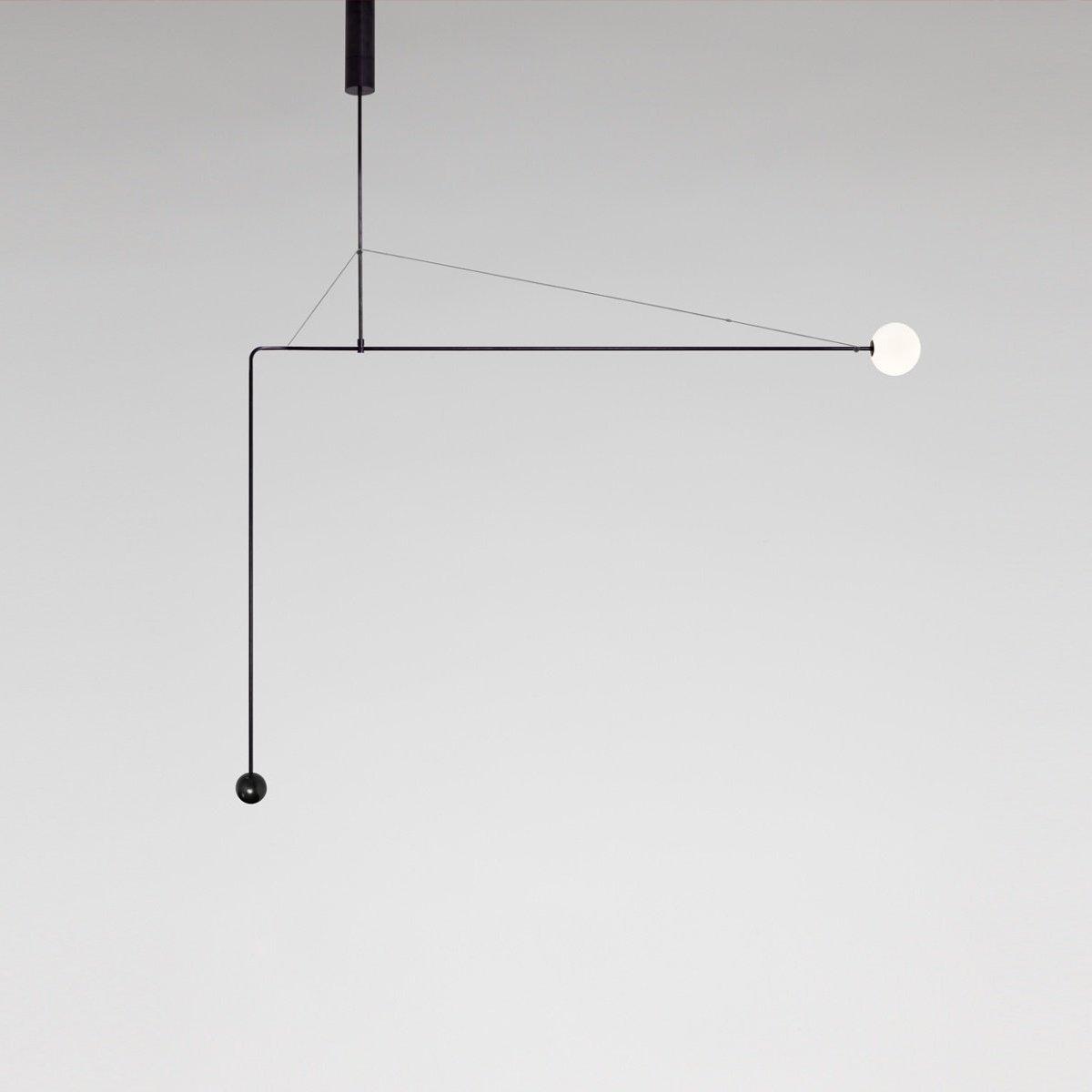 Lustra Chandelier Mobile Black Minimalist - Letslighting