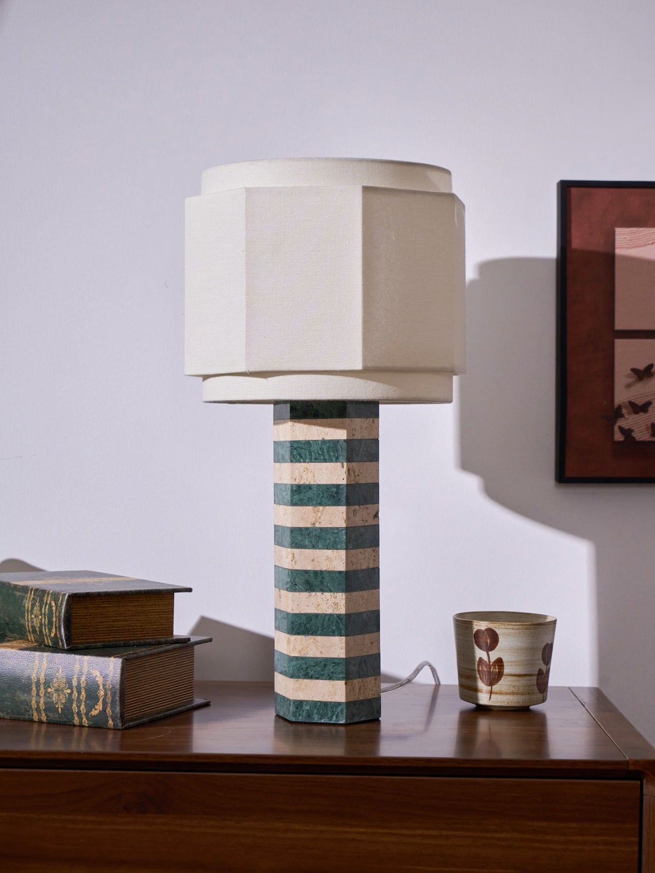 Stripes Fabric Table Lamp - Letslighting