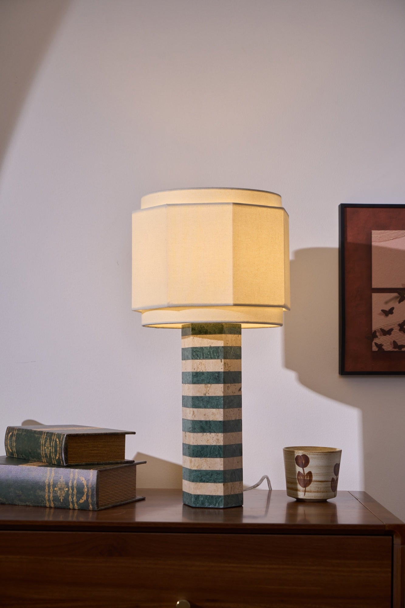 Stripes Fabric Table Lamp - Letslighting