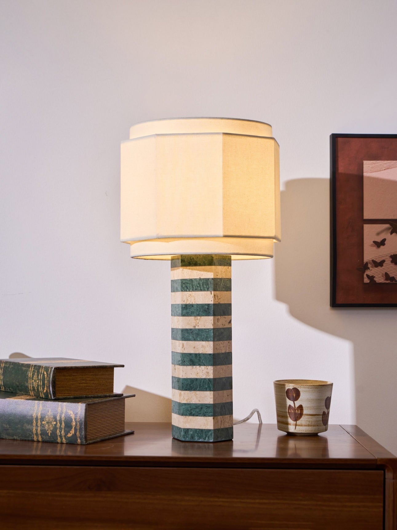 Stripes Fabric Table Lamp - Letslighting