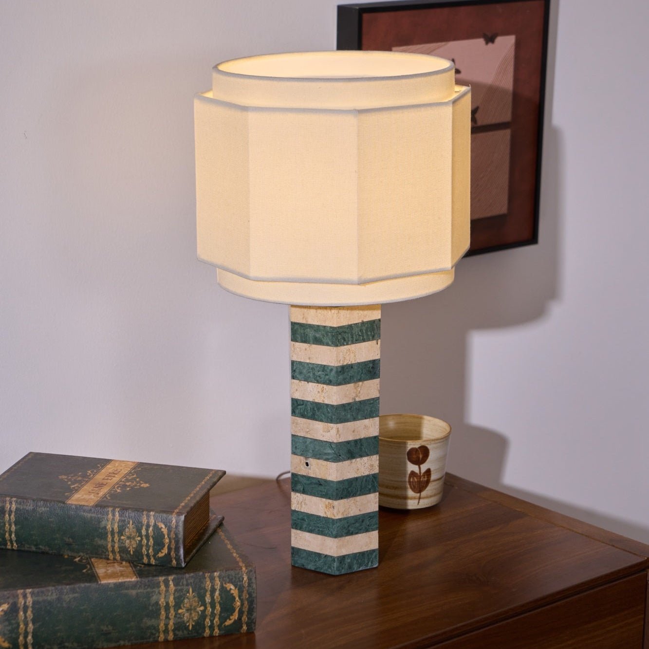 Stripes Fabric Table Lamp - Letslighting