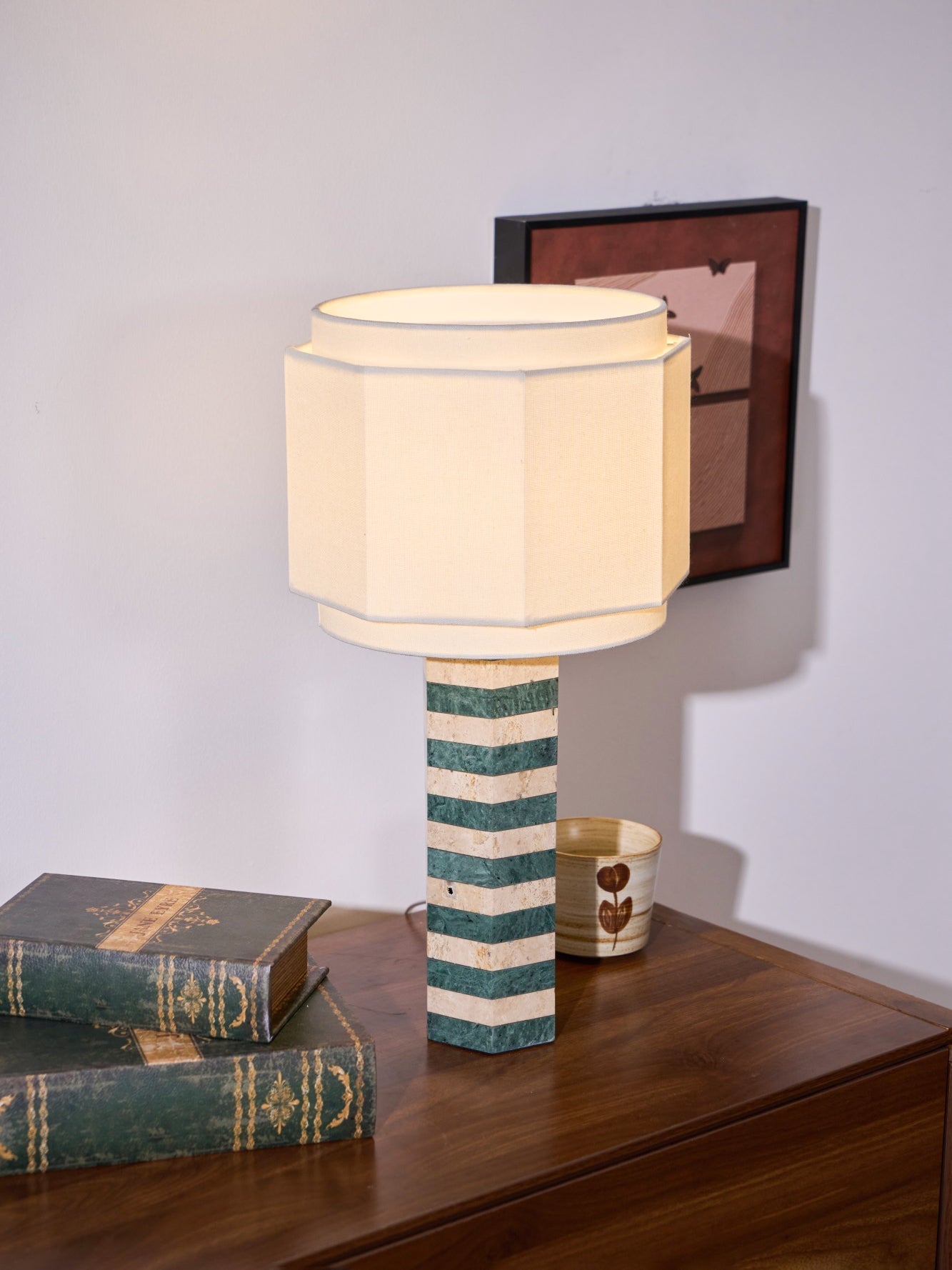 Stripes Fabric Table Lamp - Letslighting