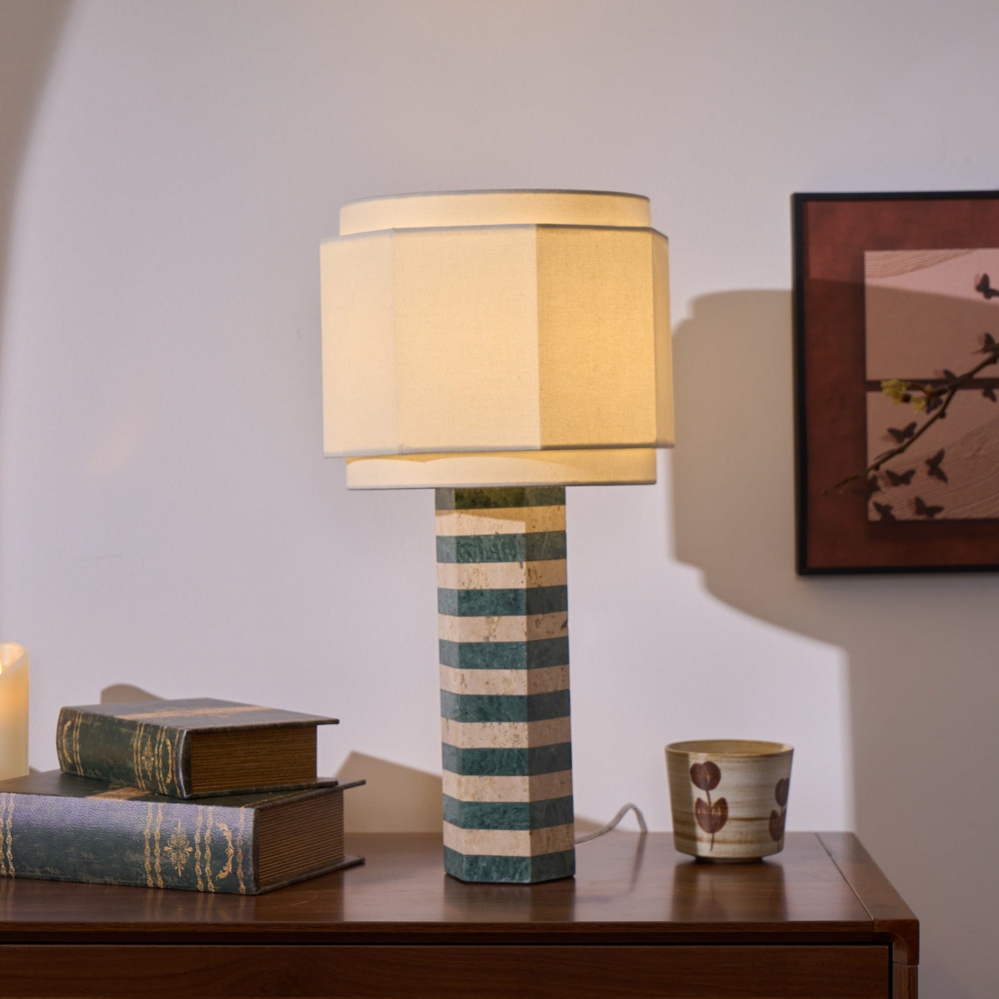 Stripes Fabric Table Lamp - Letslighting