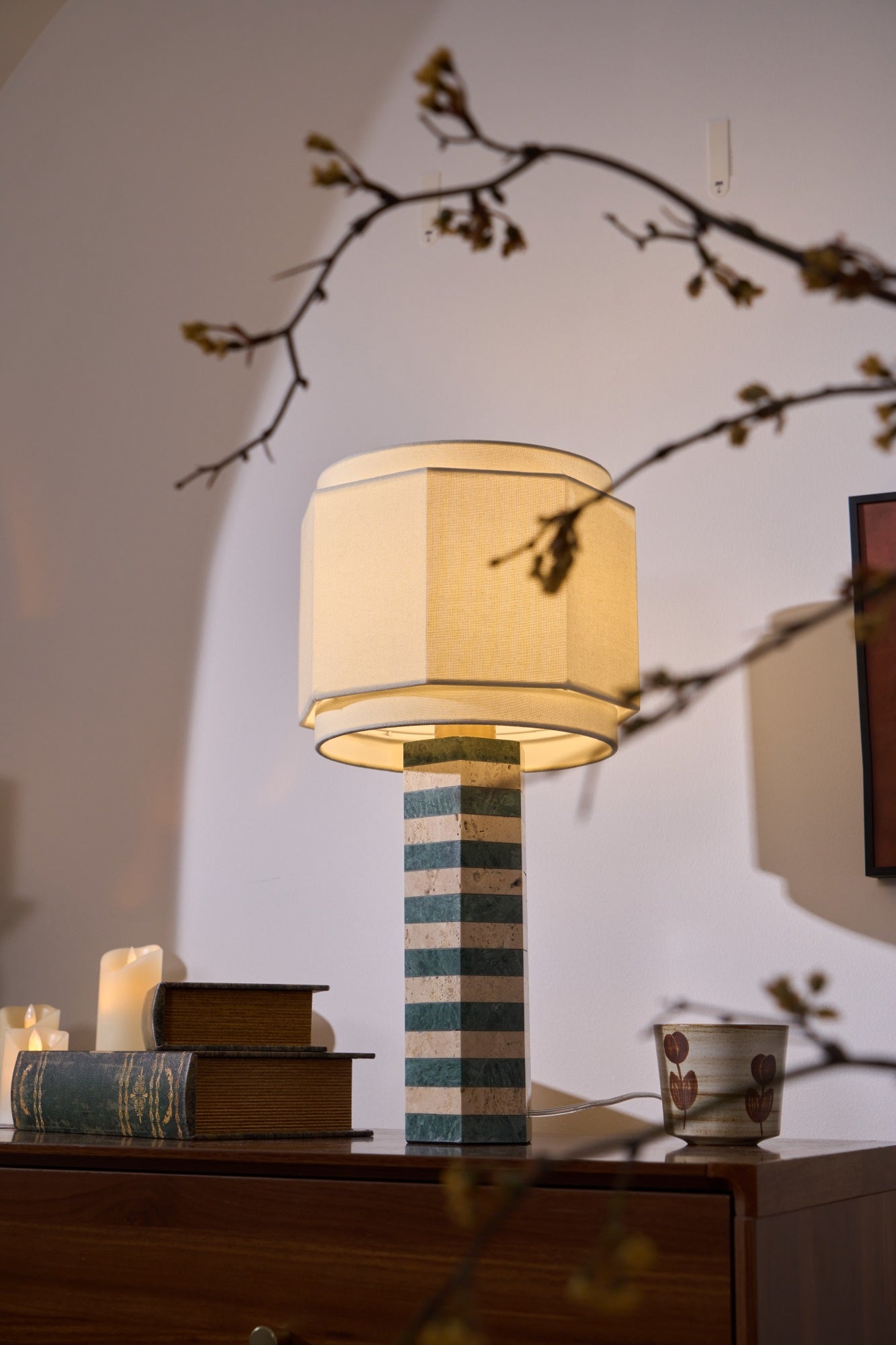 Stripes Fabric Table Lamp - Letslighting