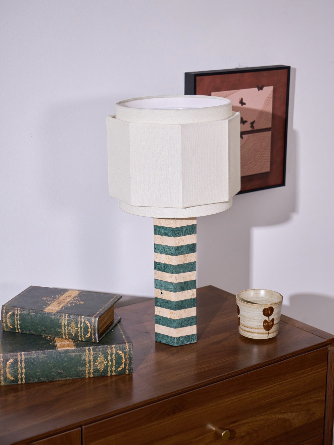 Stripes Fabric Table Lamp - Letslighting