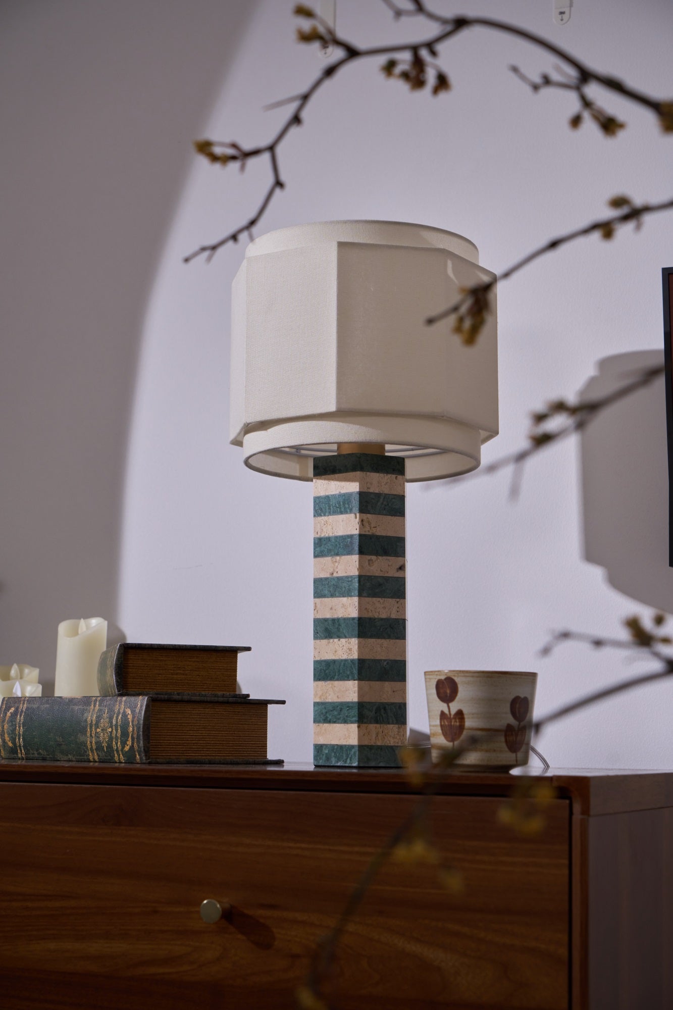 Stripes Fabric Table Lamp - Letslighting