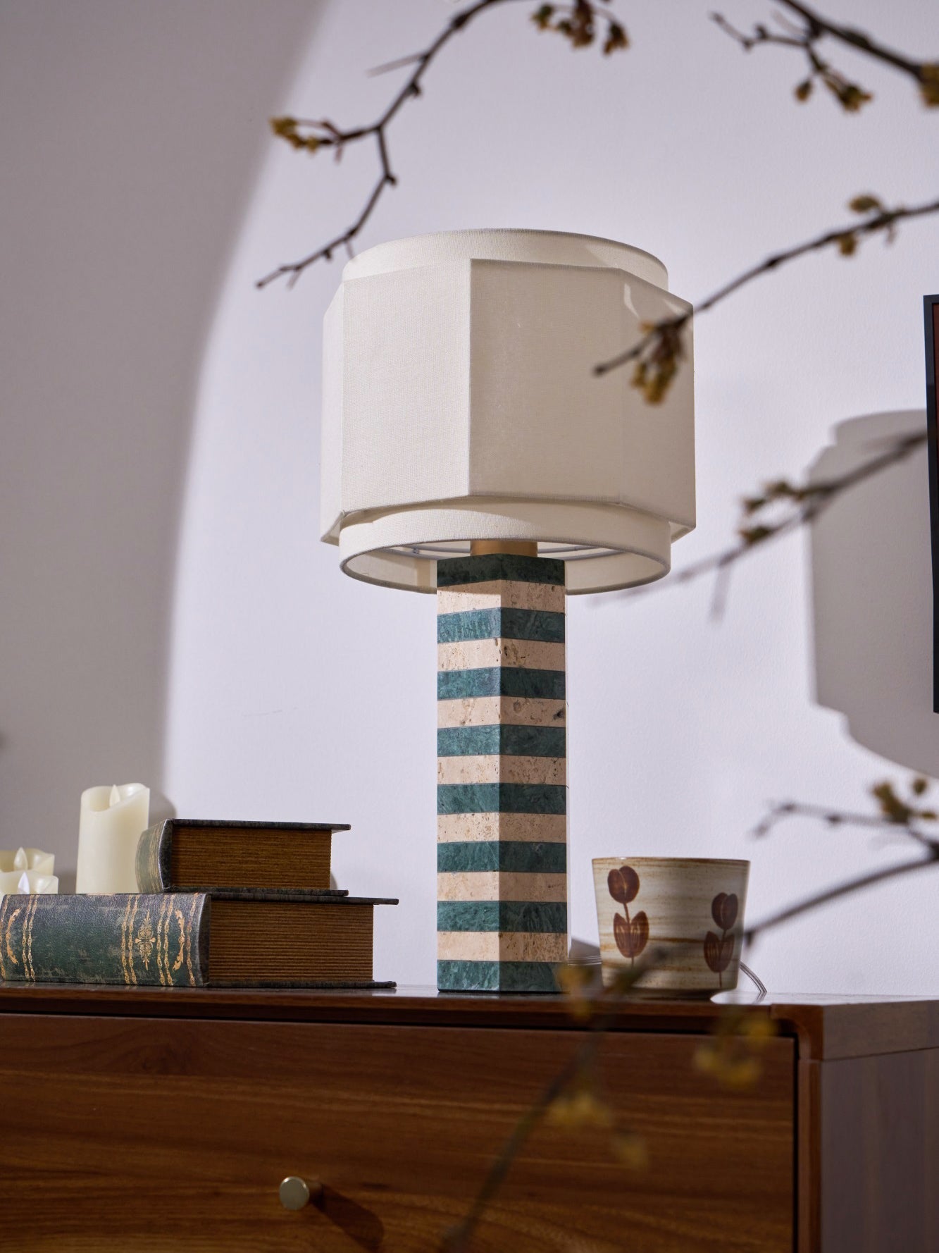 Stripes Fabric Table Lamp - Letslighting