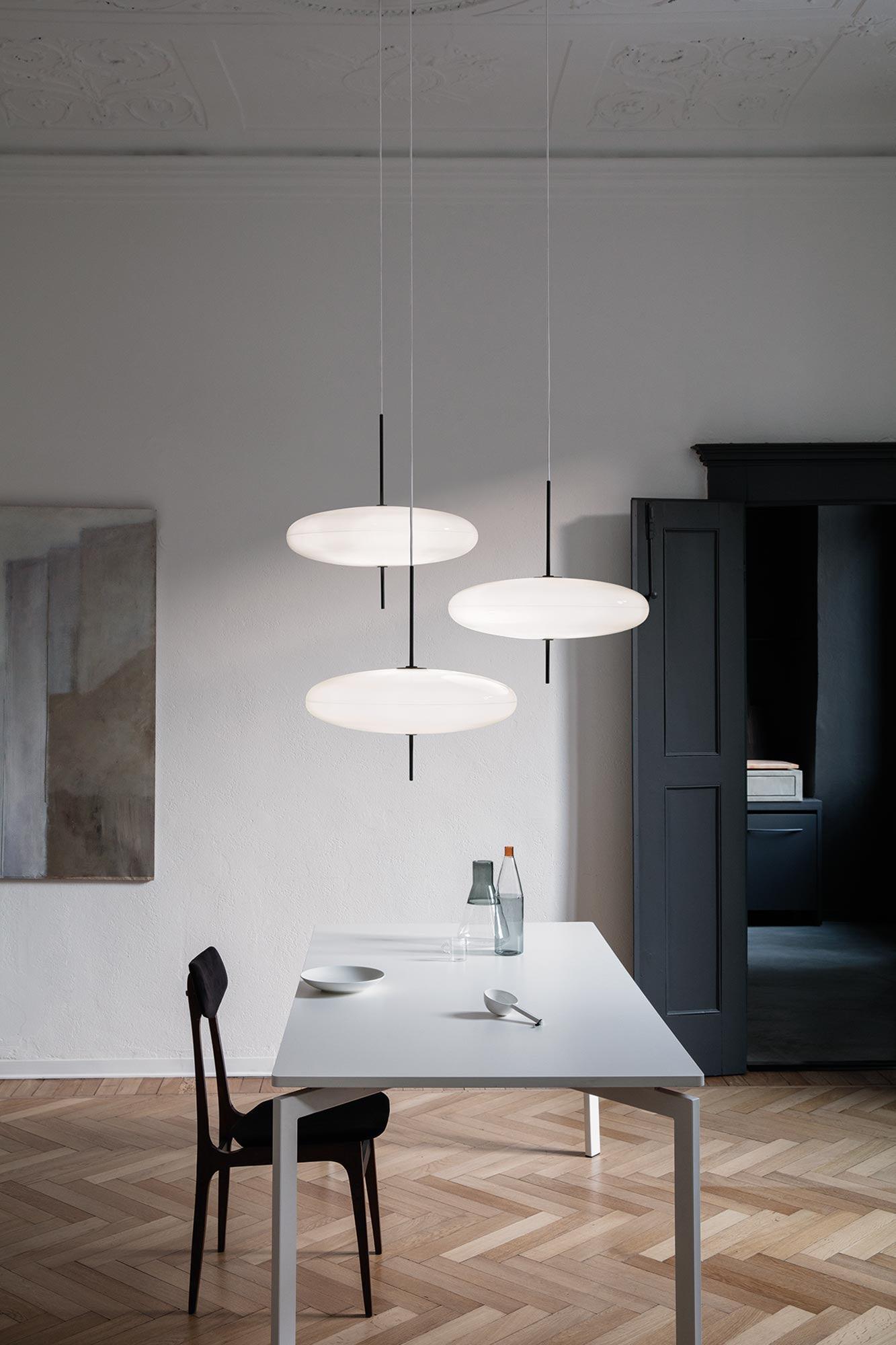 Lustra Pendant Lamp Joined Black-Painted for Living Room - Letslighting