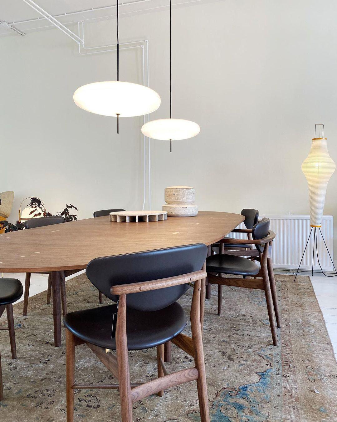 Lustra Pendant Lamp Joined Black-Painted for Living Room - Letslighting