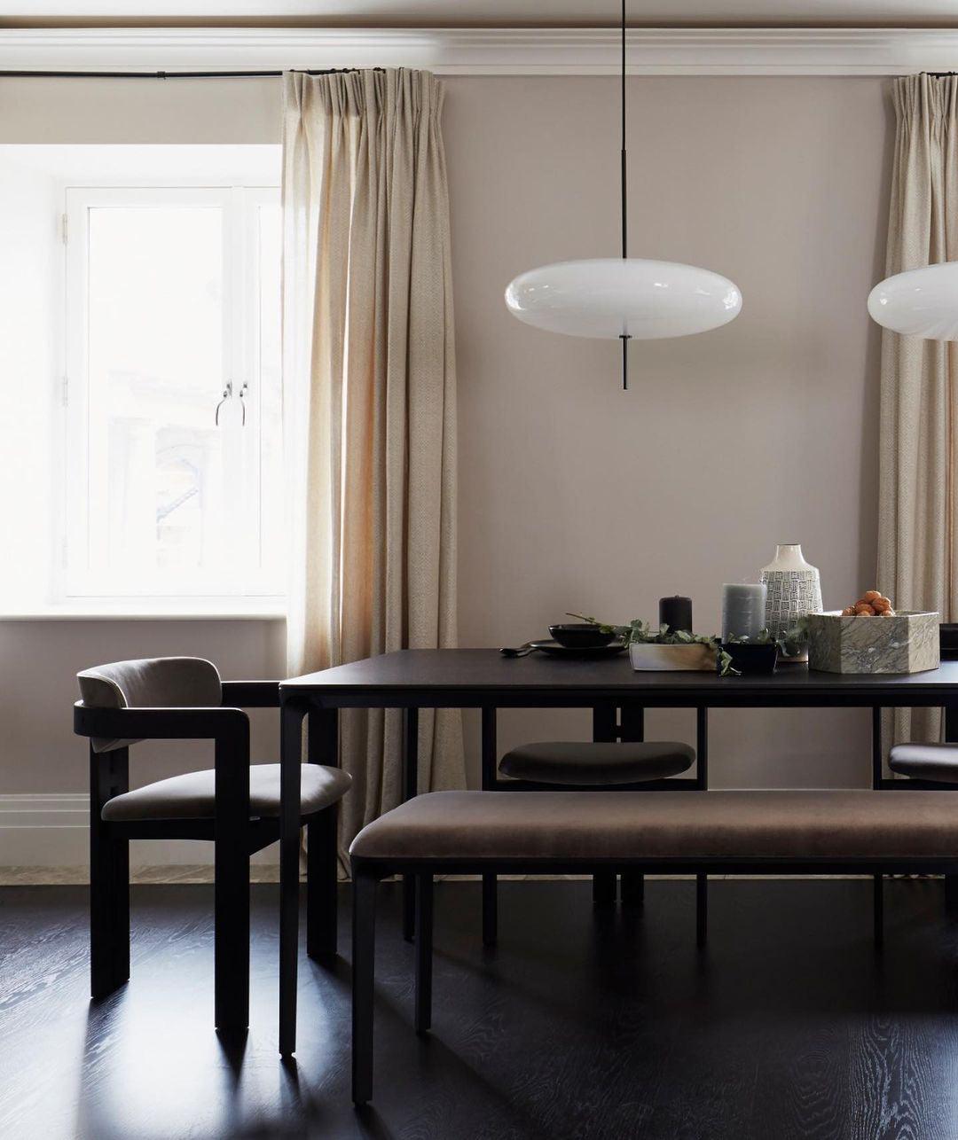 Lustra Pendant Lamp Joined Black-Painted for Living Room - Letslighting
