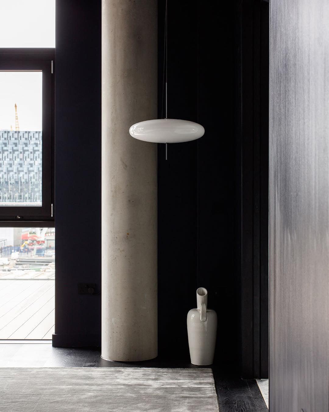 Lustra Pendant Lamp Joined Black-Painted for Living Room - Letslighting