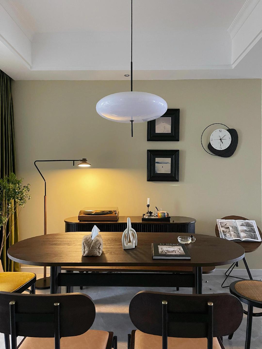 Lustra Pendant Lamp Joined Black-Painted for Living Room - Letslighting