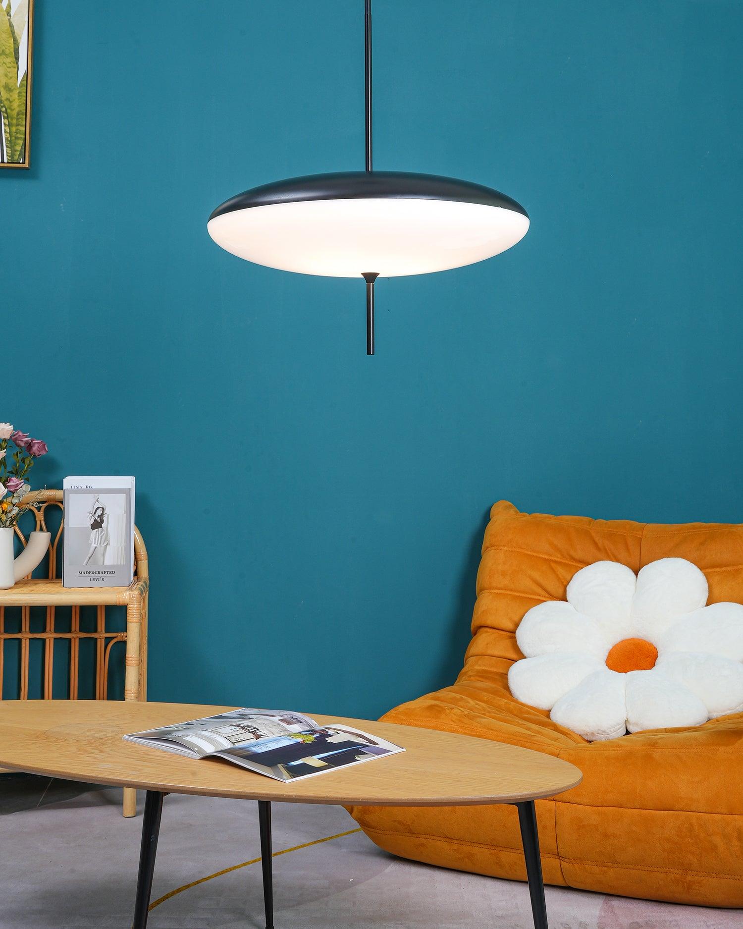 Lustra Pendant Lamp Joined Black-Painted for Living Room - Letslighting