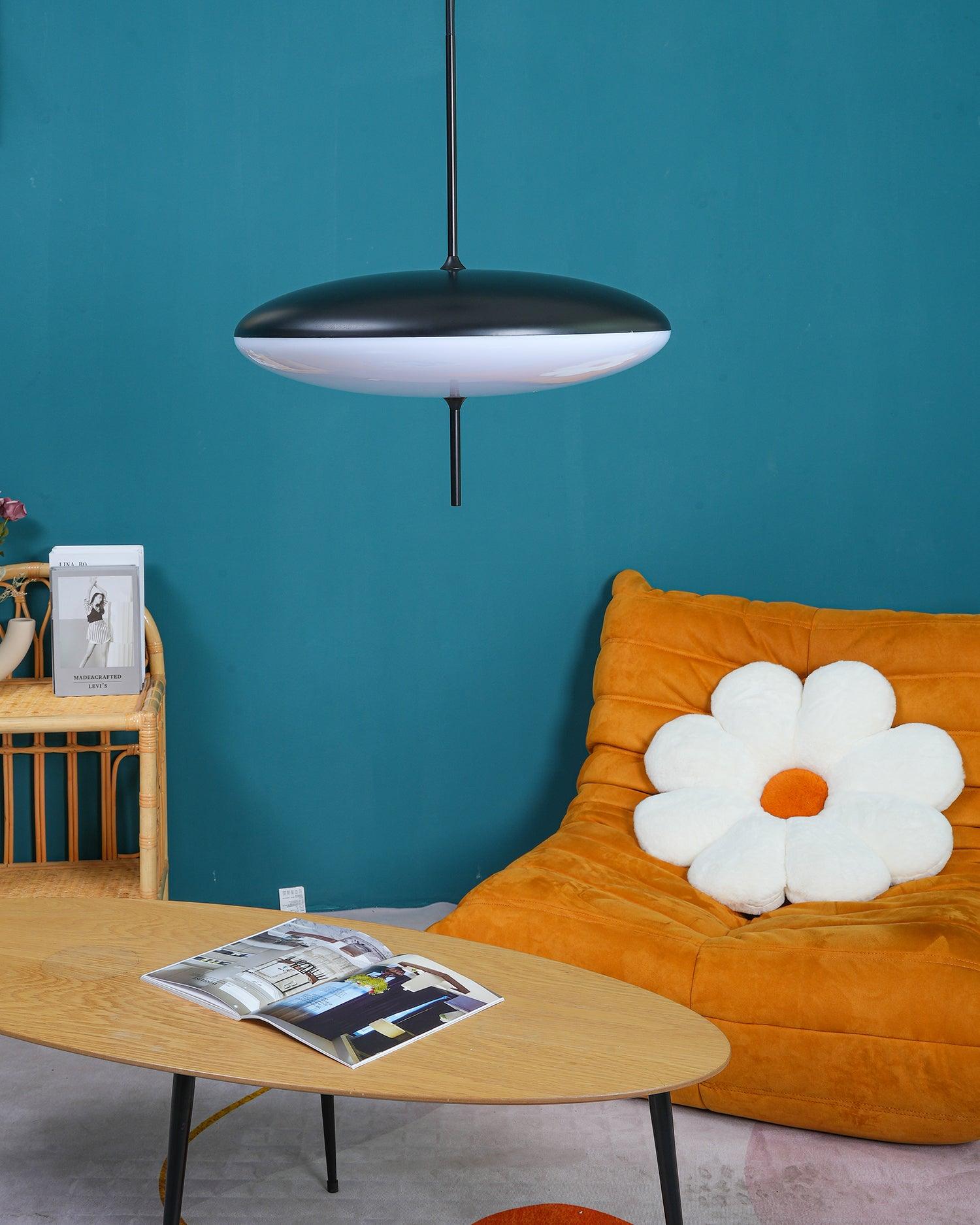 Lustra Pendant Lamp Joined Black-Painted for Living Room - Letslighting