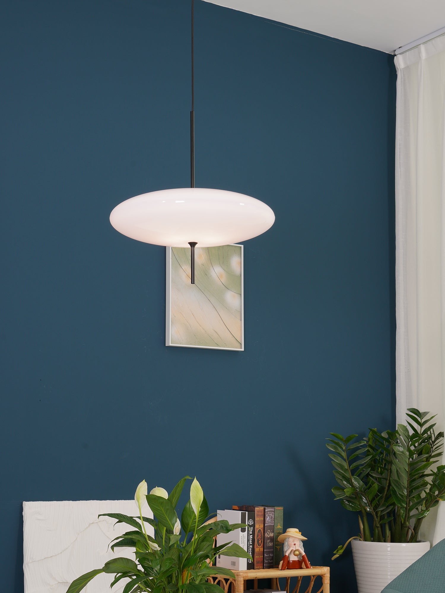 Lustra Pendant Lamp Joined Black-Painted for Living Room - Letslighting