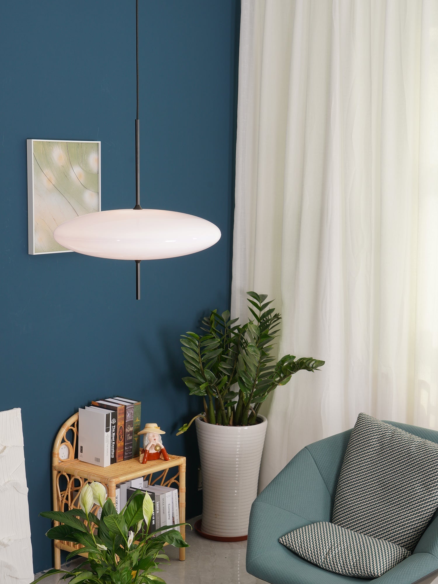 Lustra Pendant Lamp Joined Black-Painted for Living Room - Letslighting