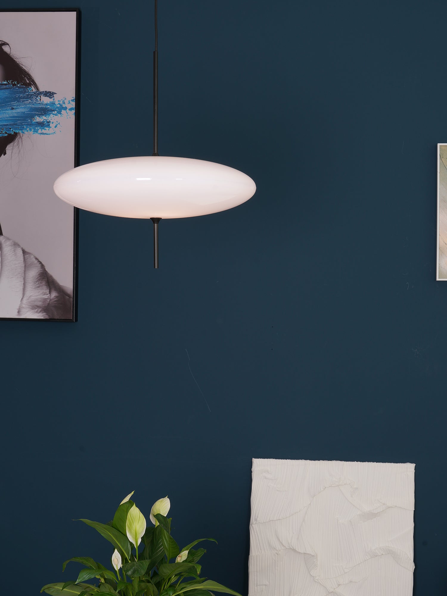 Lustra Pendant Lamp Joined Black-Painted for Living Room - Letslighting