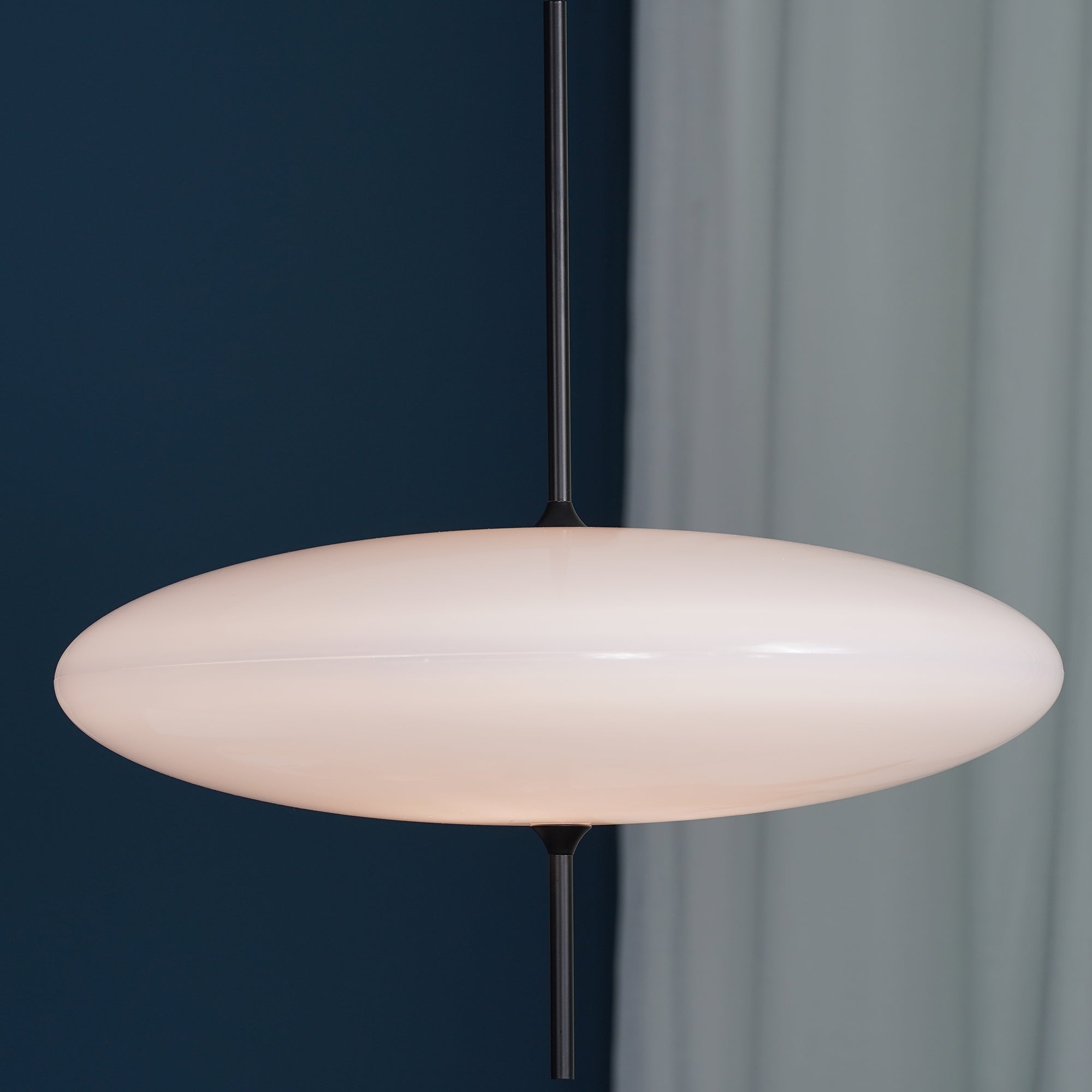 Lustra Pendant Lamp Joined Black-Painted for Living Room - Letslighting