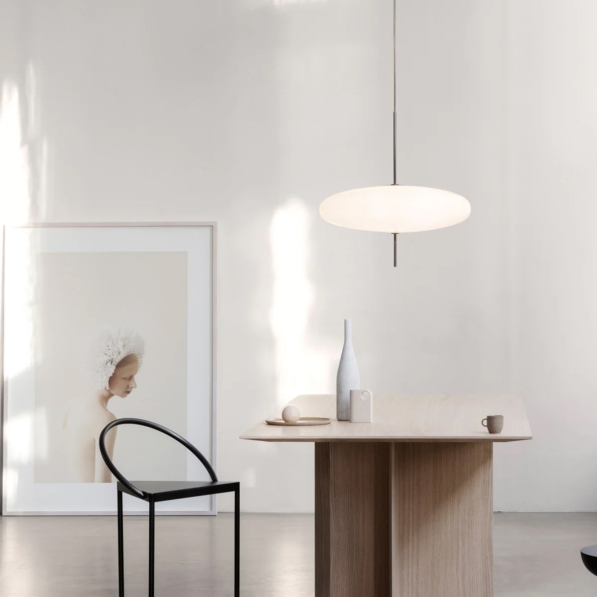 Lustra Pendant Lamp Joined Black-Painted for Living Room - Letslighting