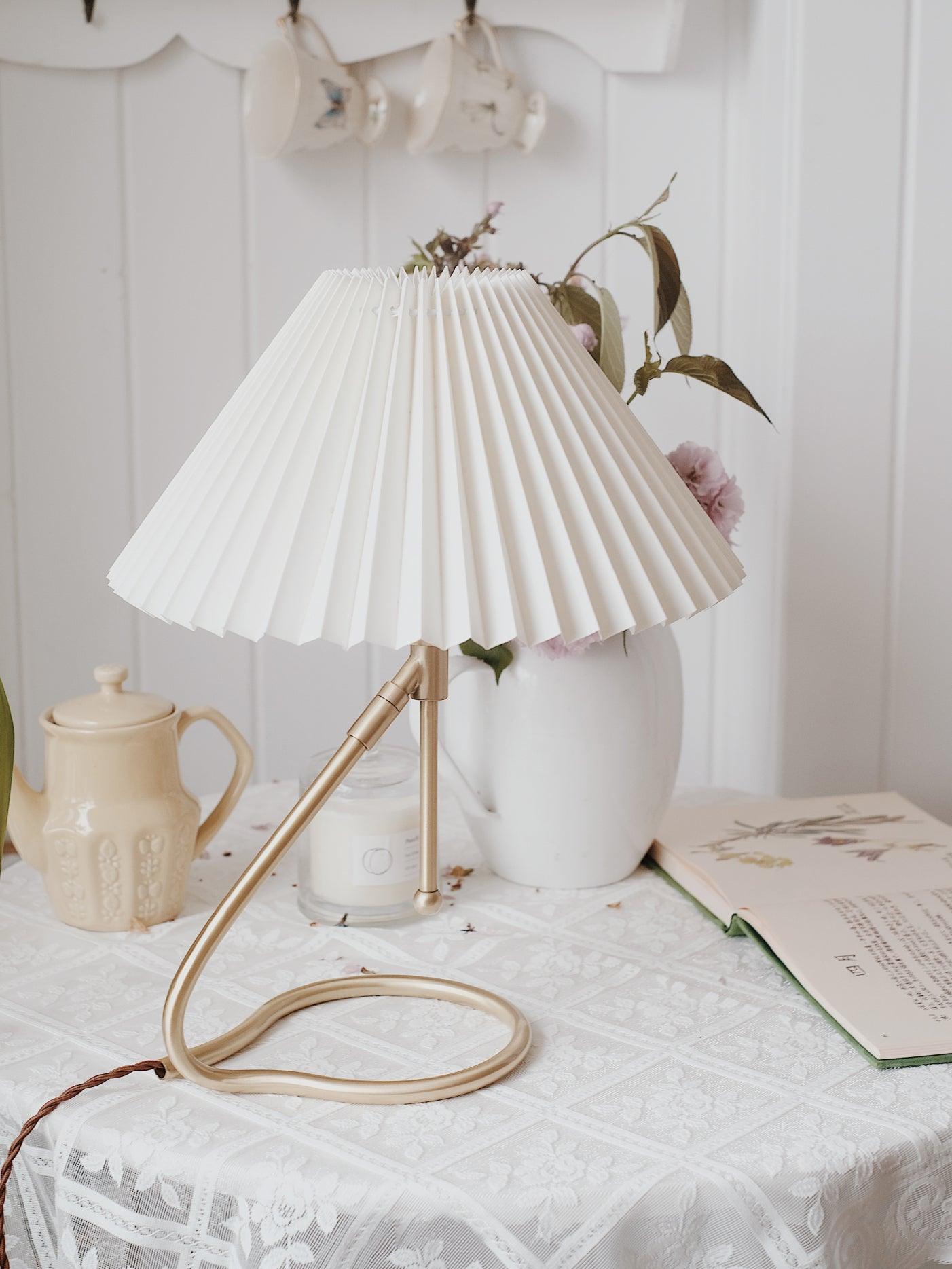 Cora Clear Fabric Table Lamp - Letslighting