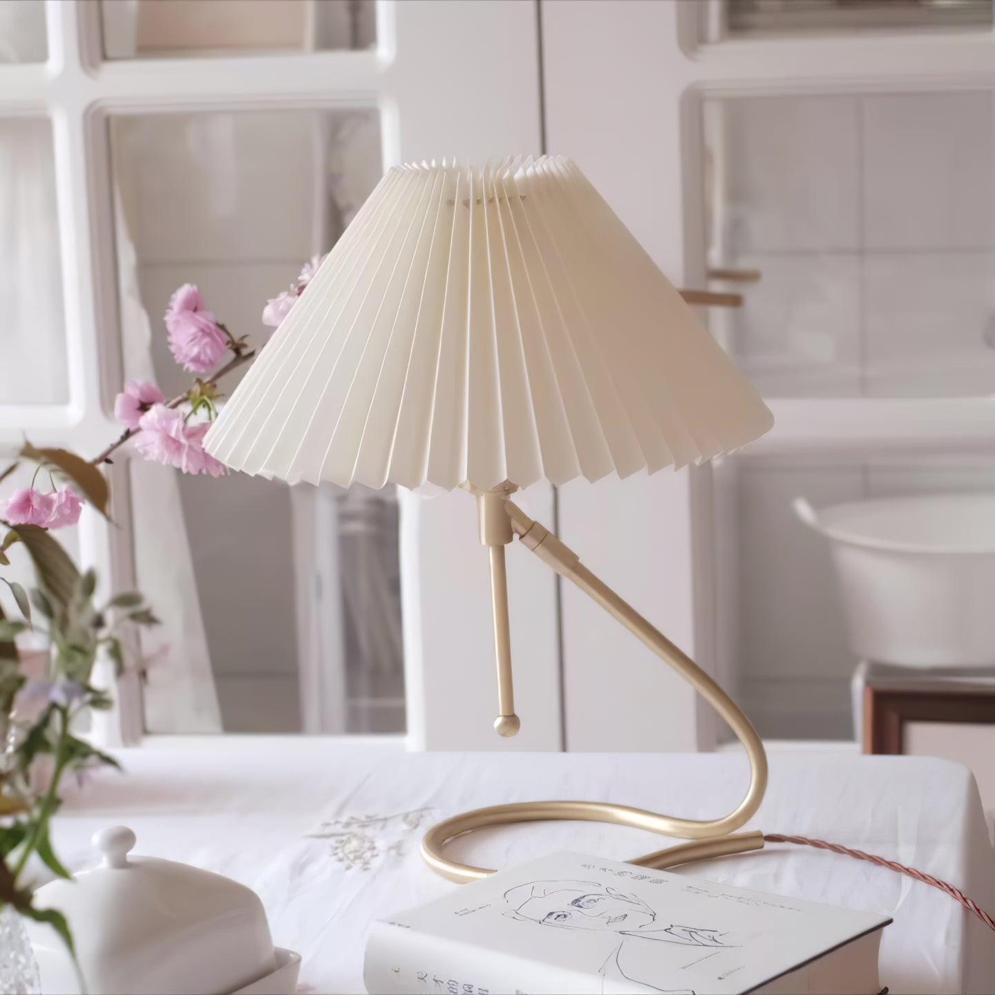 Cora Clear Fabric Table Lamp - Letslighting