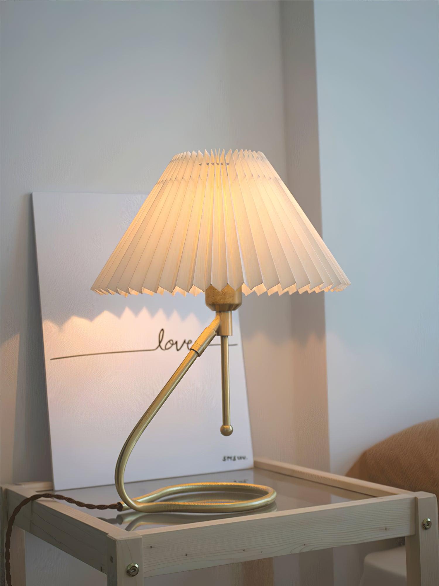 Cora Clear Fabric Table Lamp - Letslighting