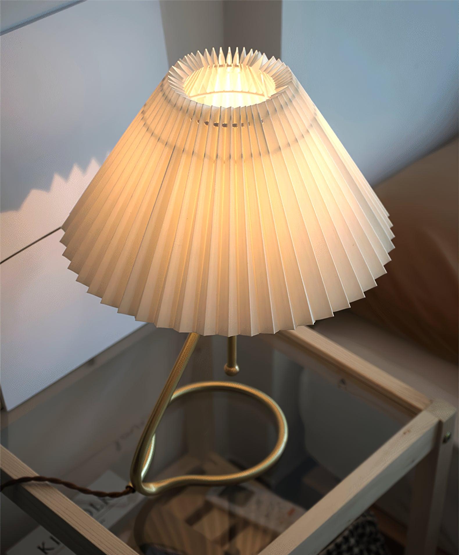 Cora Clear Fabric Table Lamp - Letslighting
